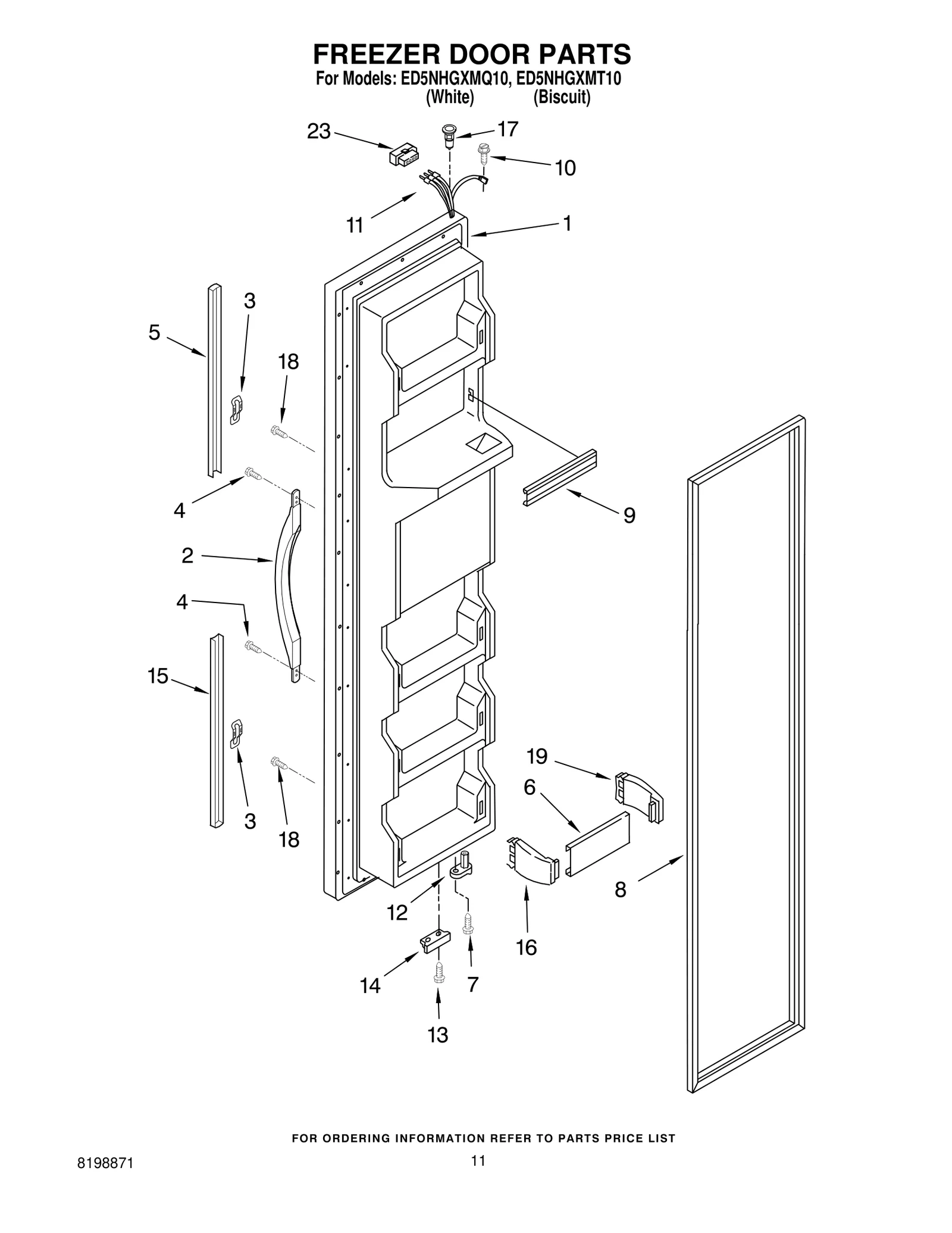 FREEZER DOOR PARTS