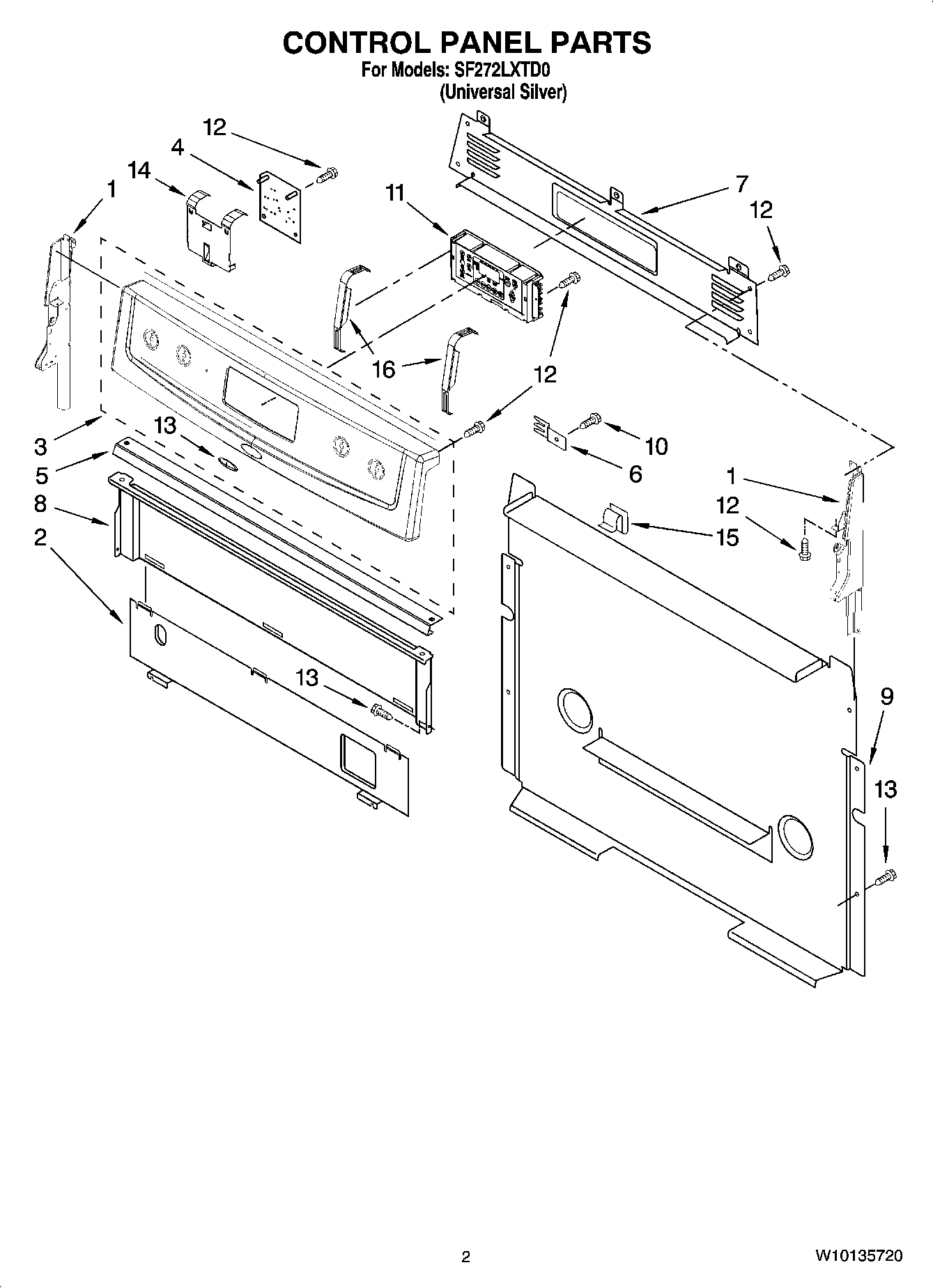 02 - CONTROL PANEL PARTS