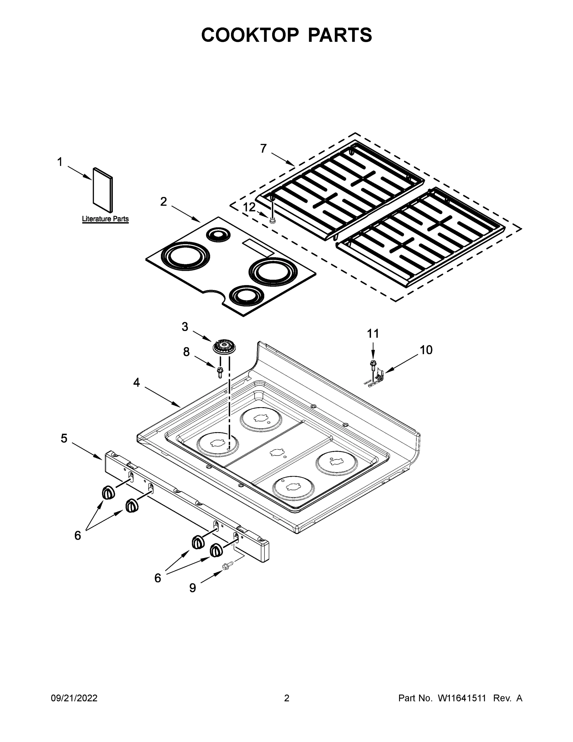02 - COOKTOP PARTS