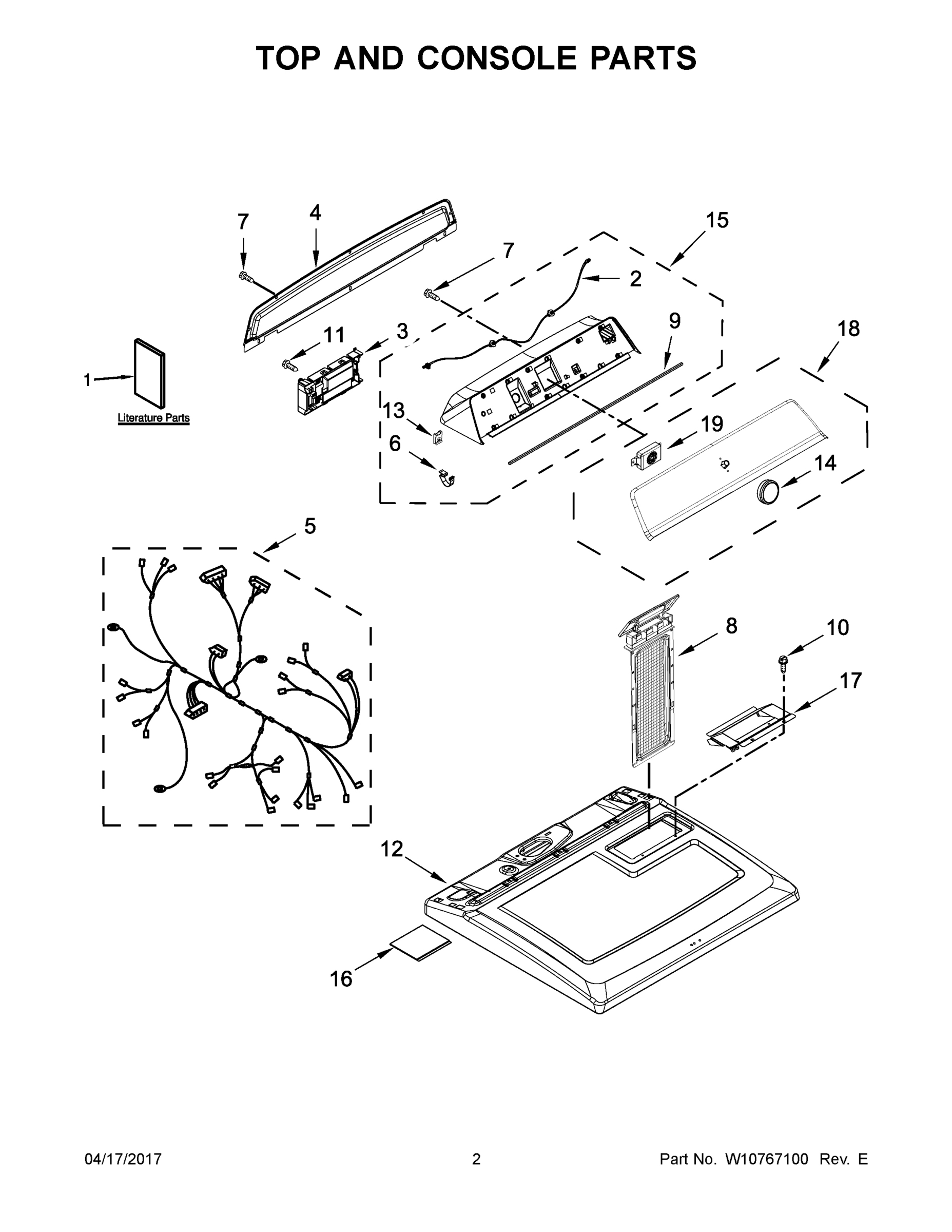 02 - TOP AND CONSOLE PARTS