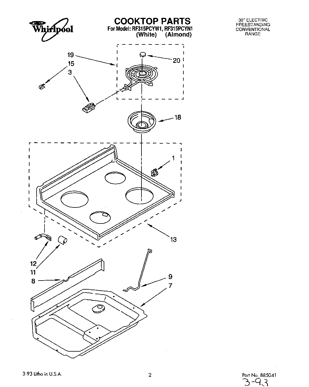 01 - COOKTOP, LIT/OPTIONAL