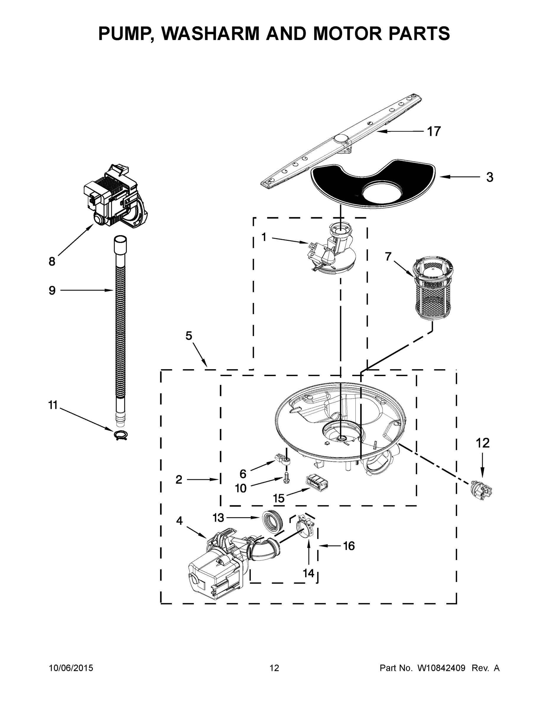 07 - PUMP, WASHARM AND MOTOR PARTS