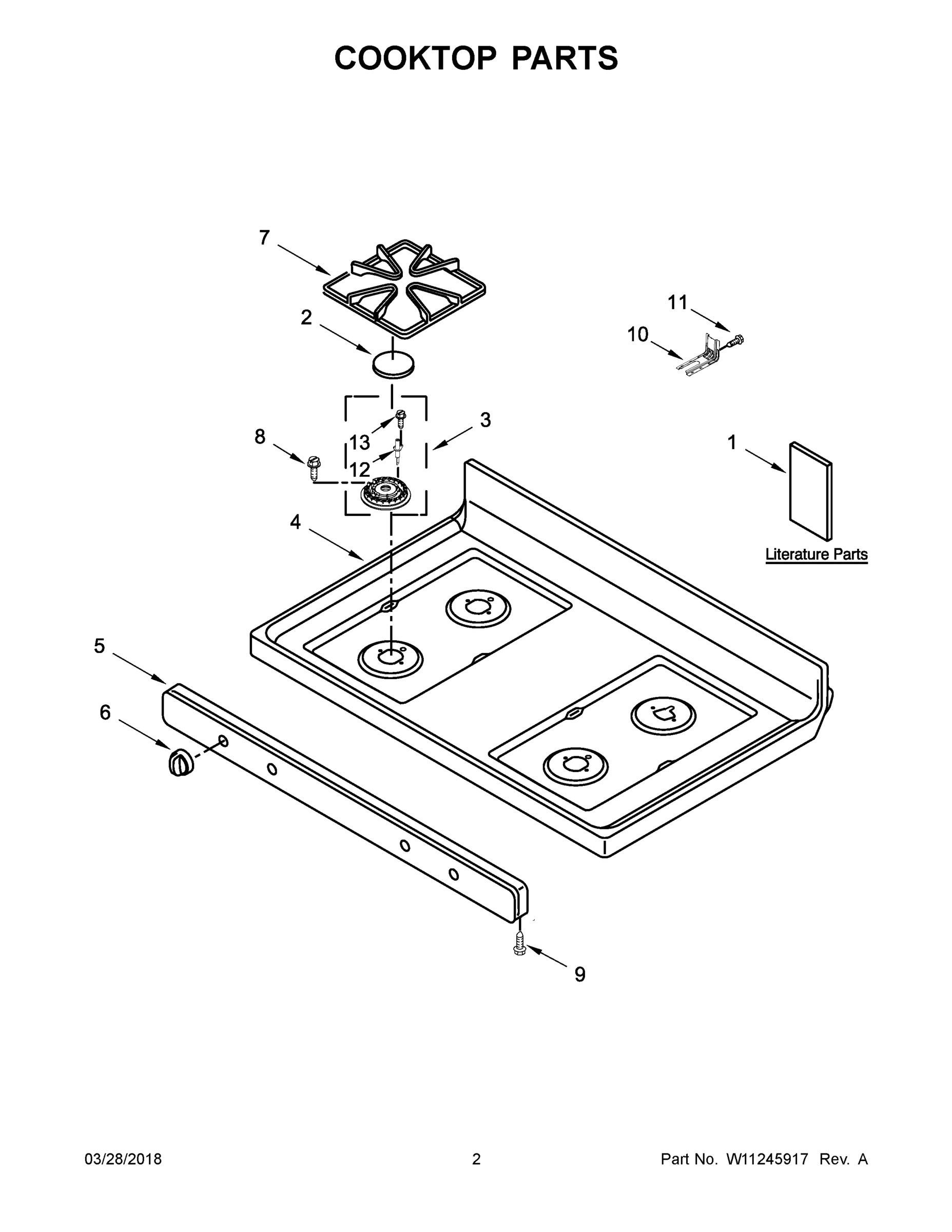 02 - COOKTOP PARTS