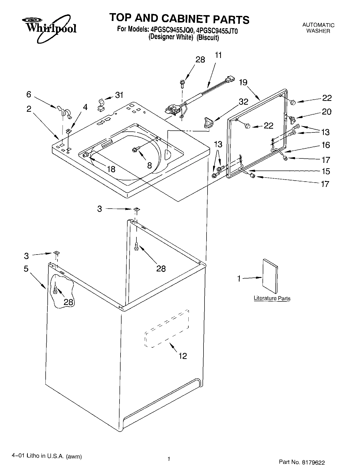01 - TOP AND CABINET, LITERATURE