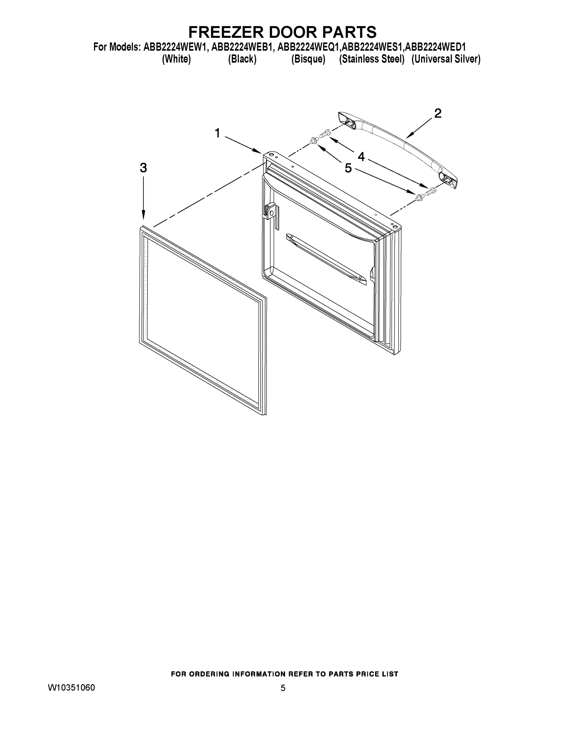 03 - FREEZER DOOR PARTS