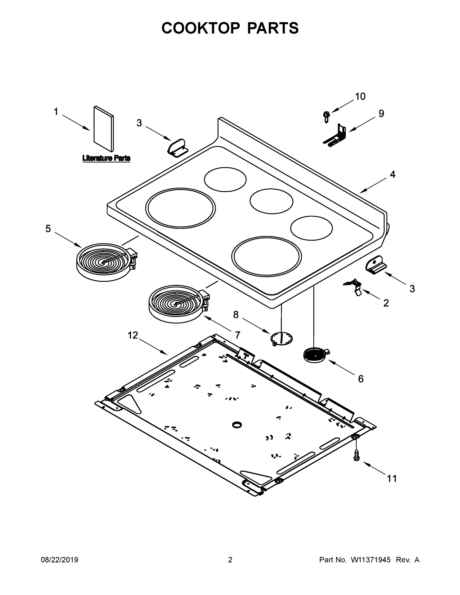 02 - COOKTOP PARTS