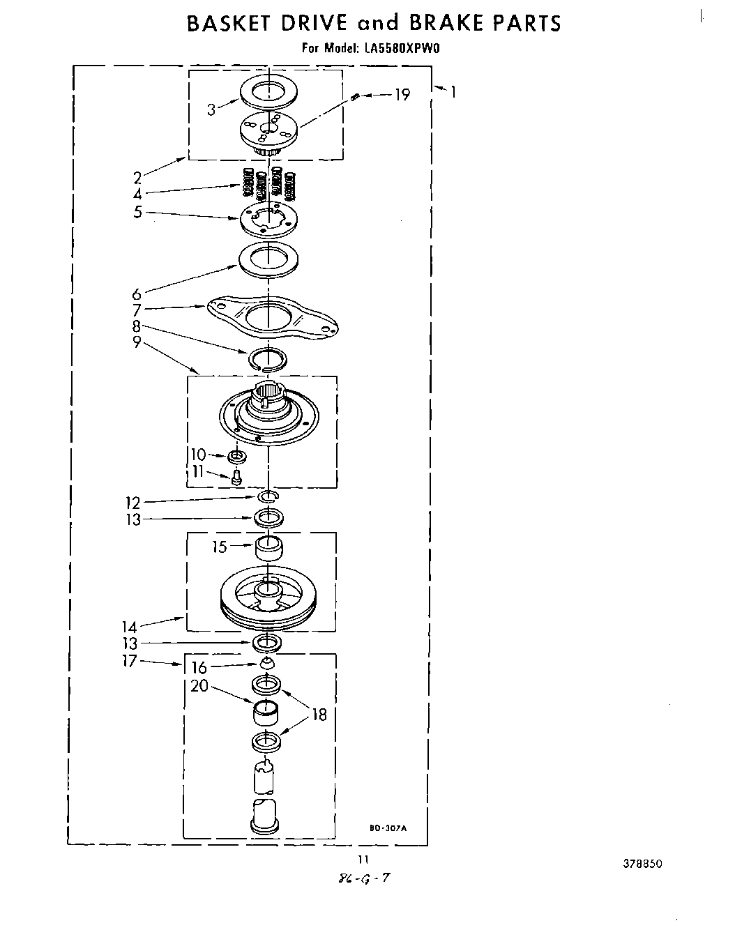 08 - BASKET DRIVE AND BRAKE