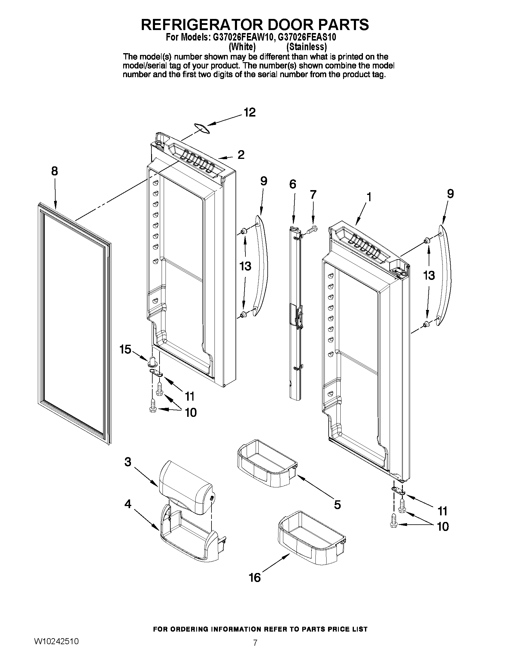 04 - REFRIGERATOR DOOR PARTS