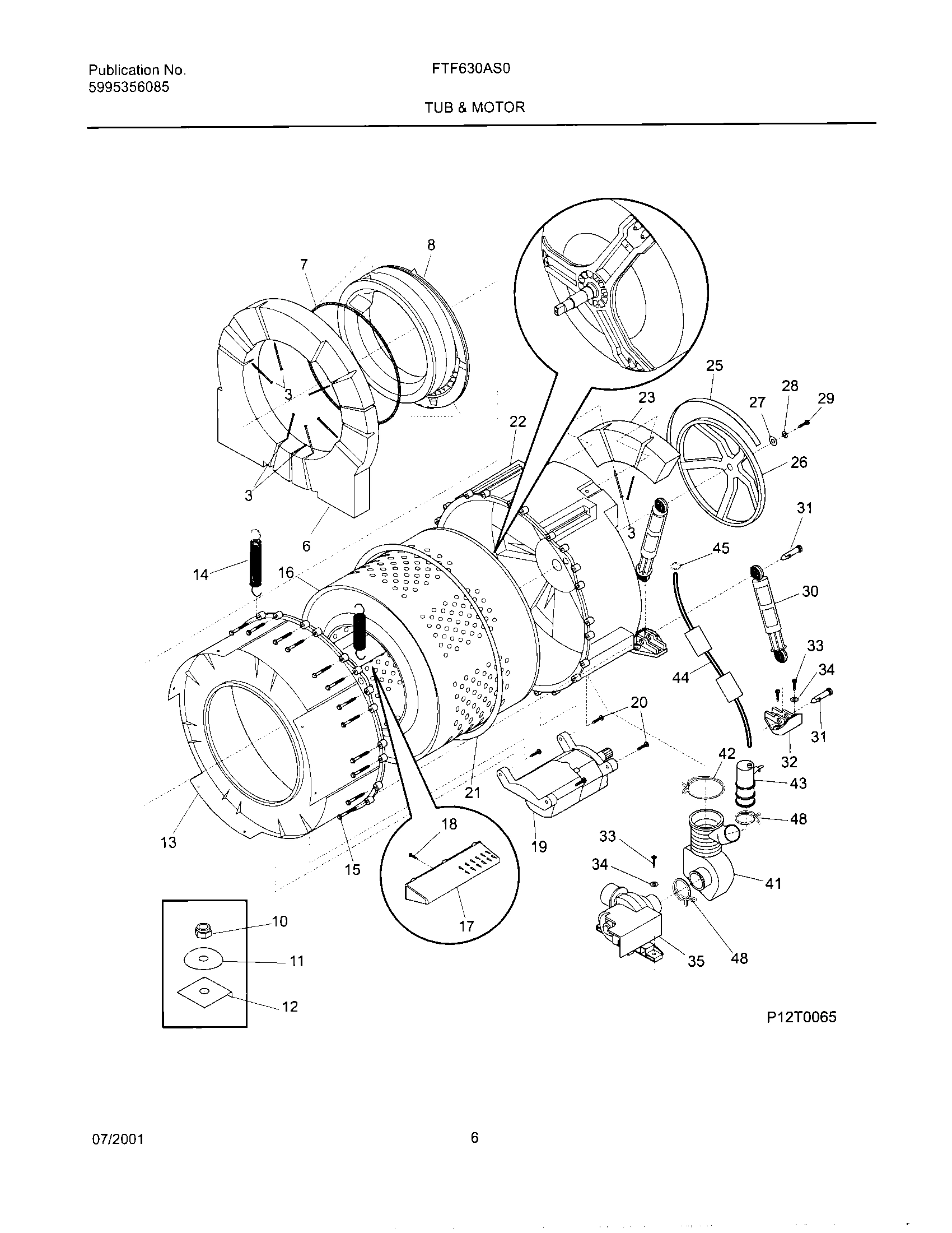 07 - WSHR TUB,MOTOR