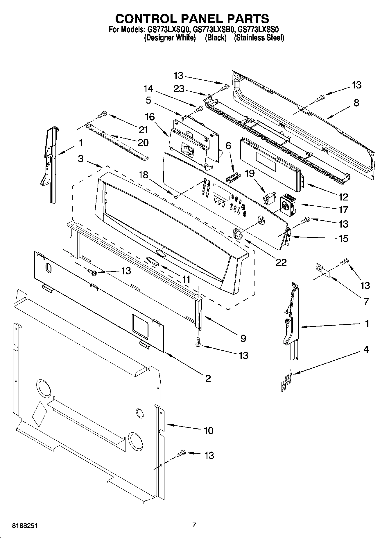 05 - CONTROL PANEL PARTS