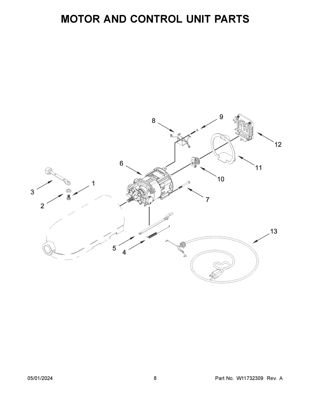 05 - MOTOR AND CONTROL UNIT PARTS