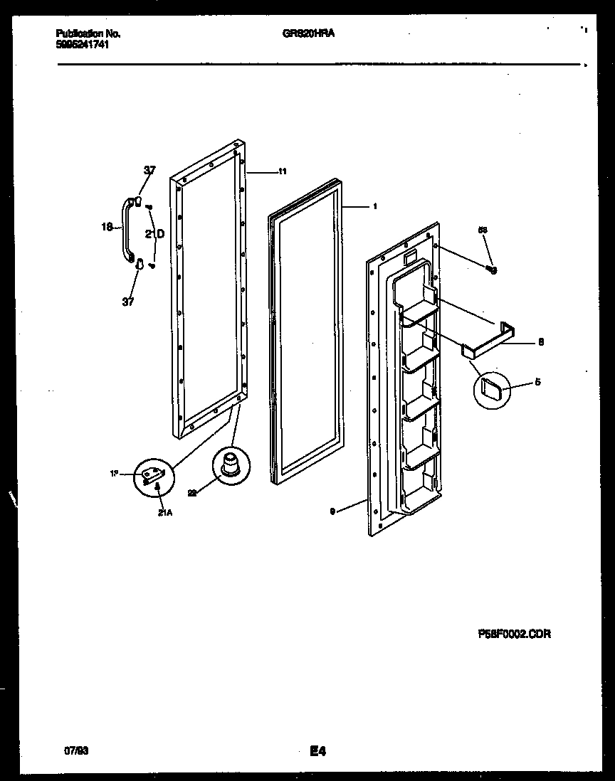 02 - FREEZER DOOR PARTS