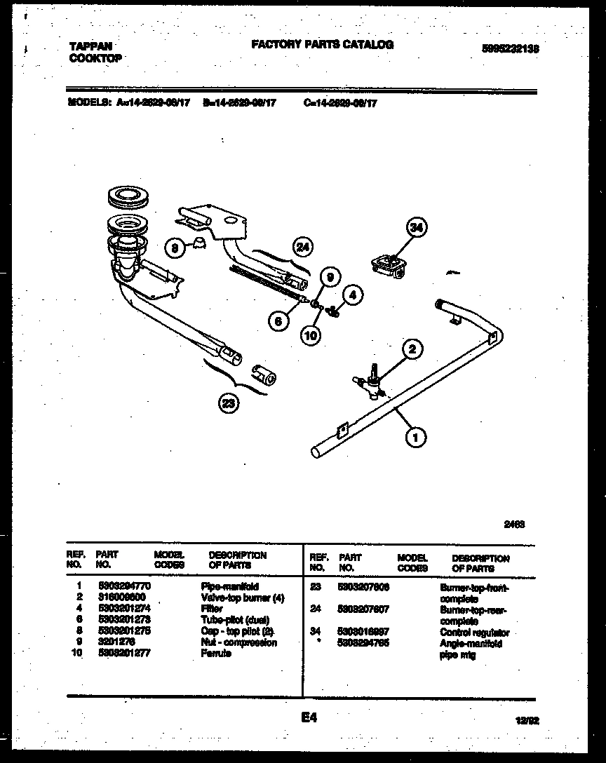 03 - BURNER, MANIFOLD AND GAS CONTROL