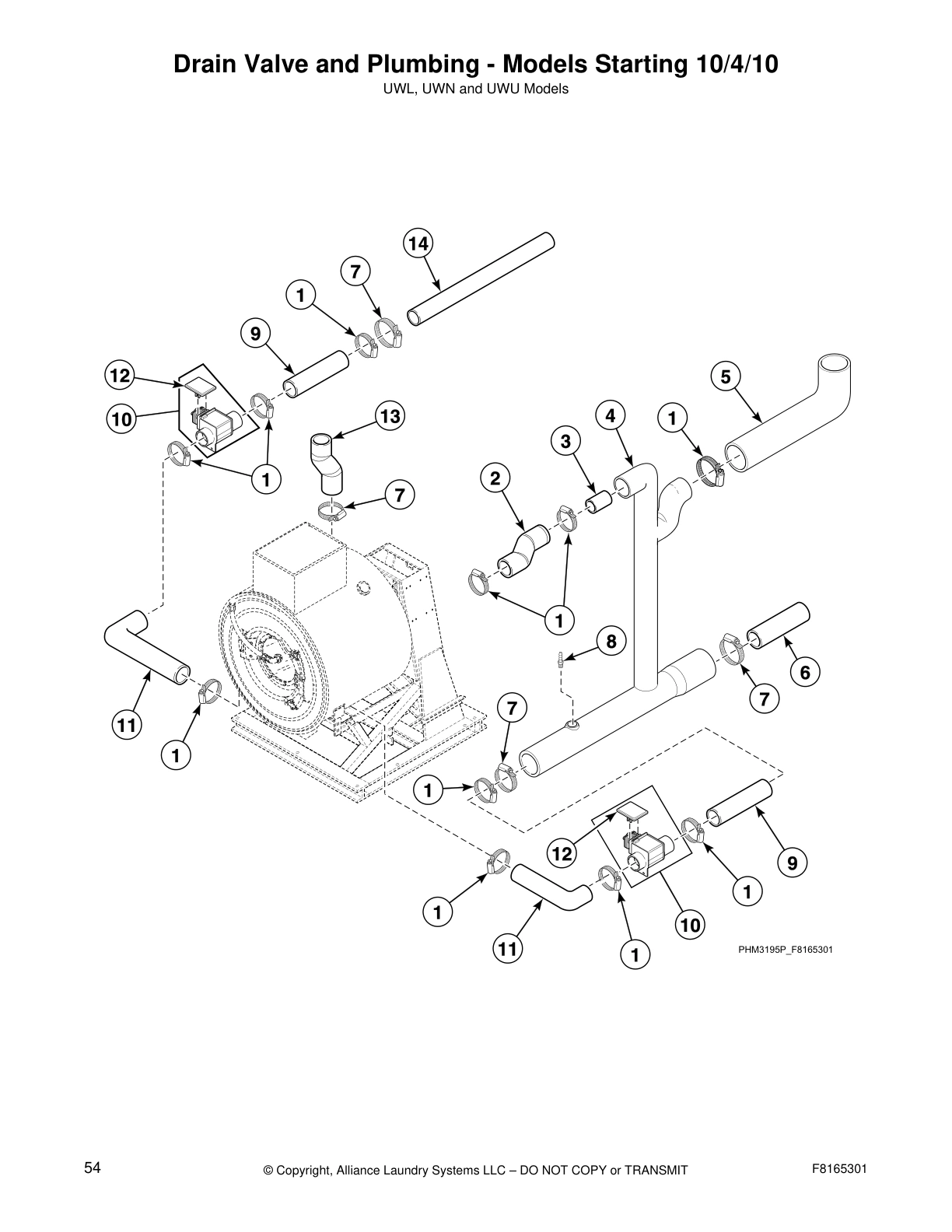 Drain Valve and Plumbing - Models Starting 10/4/10