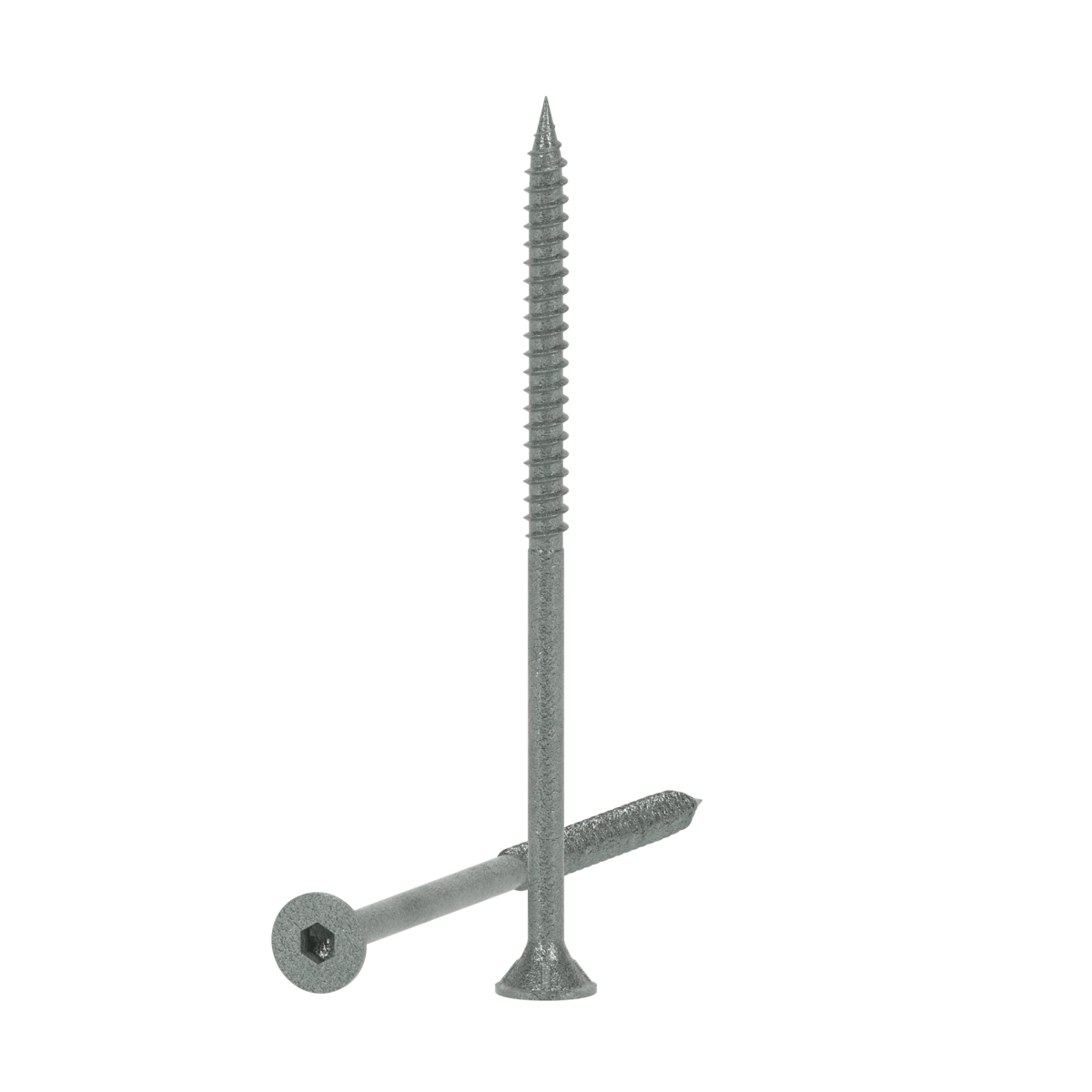 ZENITH® 14G x 125mm Class 3 Galvanised, Self Drilling, Internal Hex Drive, Bugle Batten Screws – External Use – 250 Pack