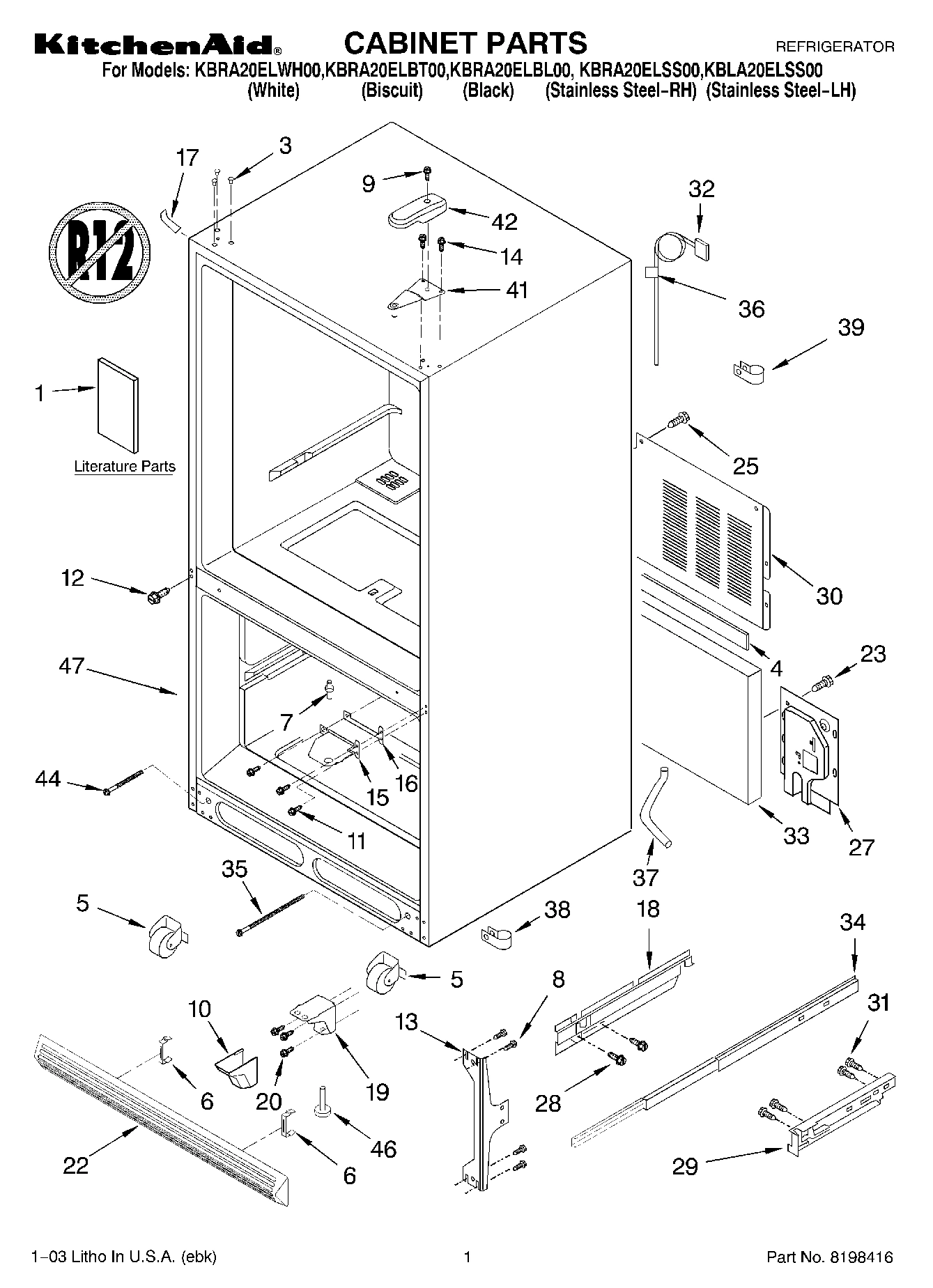 01 - CABINET PARTS