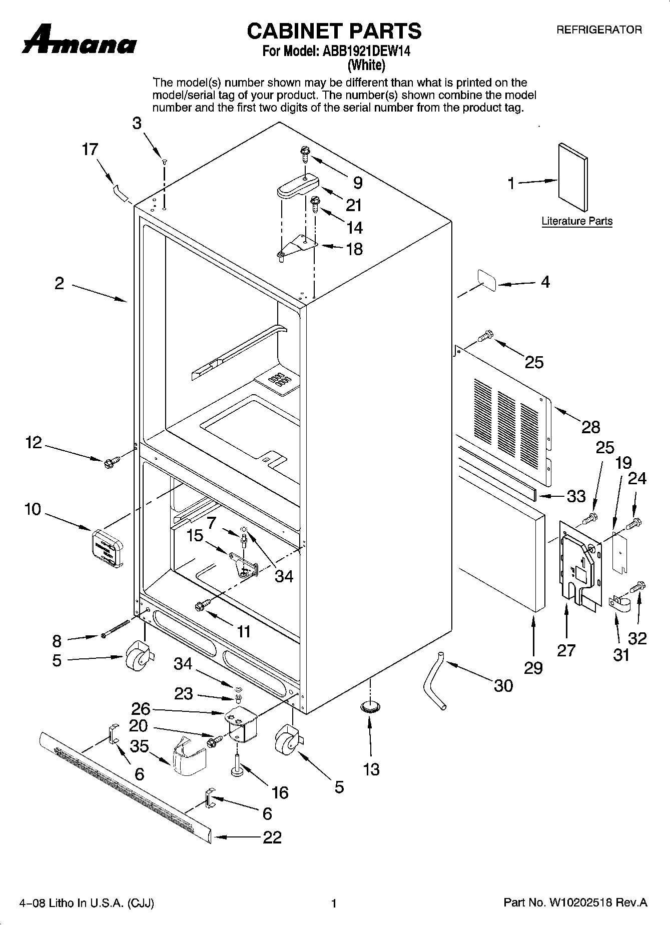 01 - CABINET PARTS