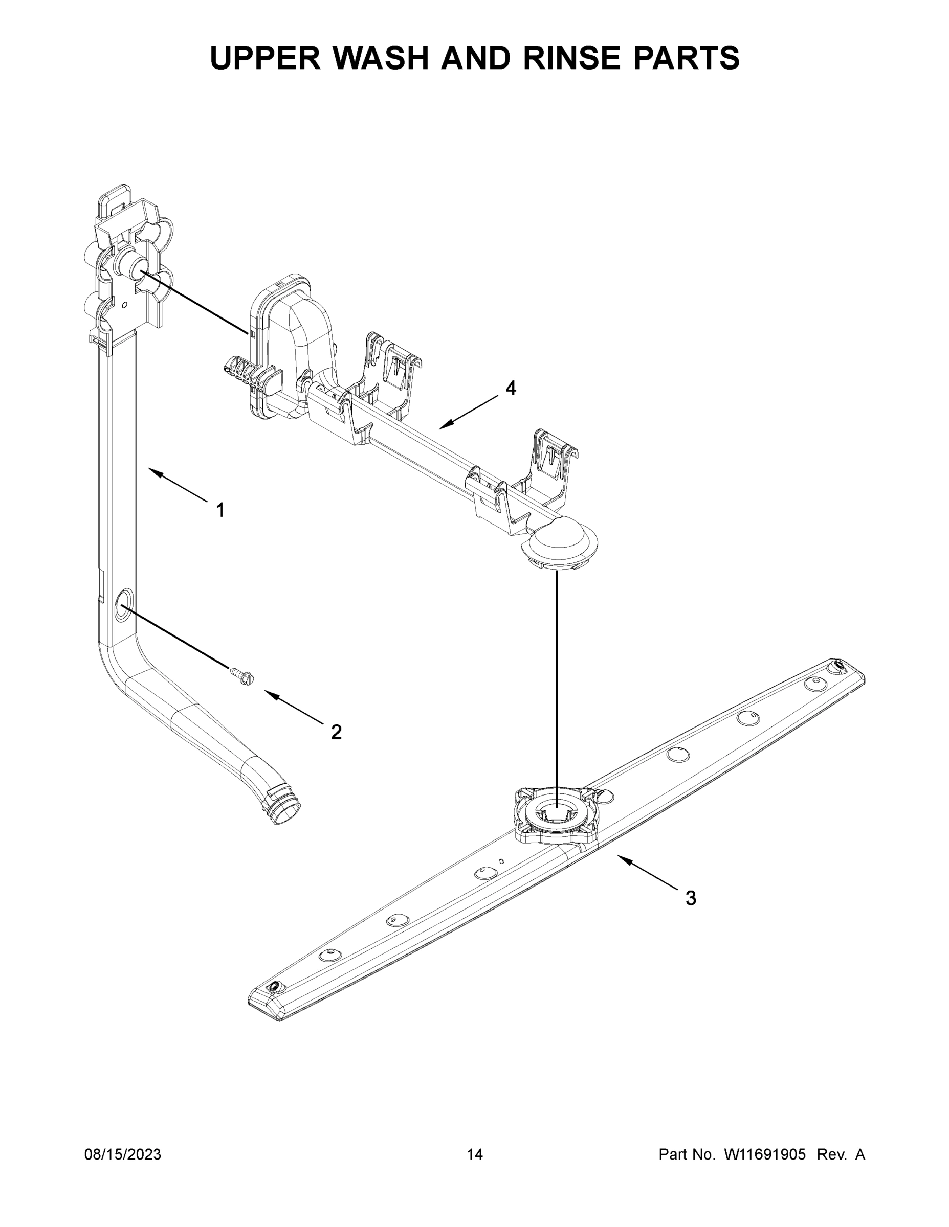 08 - UPPER WASH AND RINSE PARTS