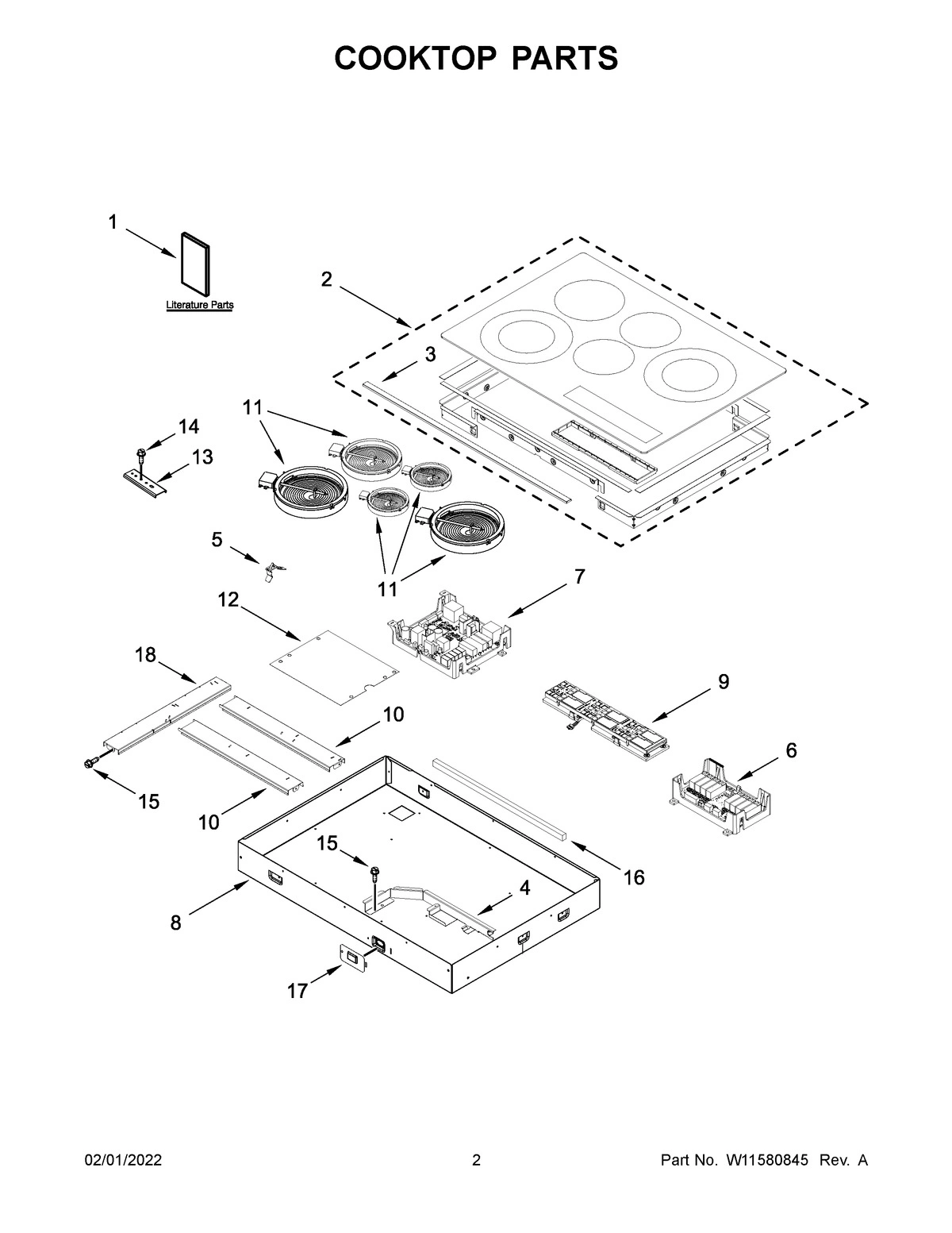 02 - COOKTOP PARTS