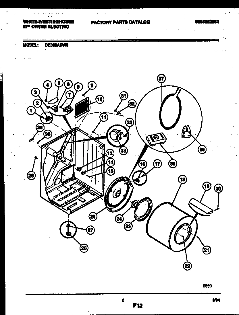 02 - CABINET AND COMPONENT PARTS