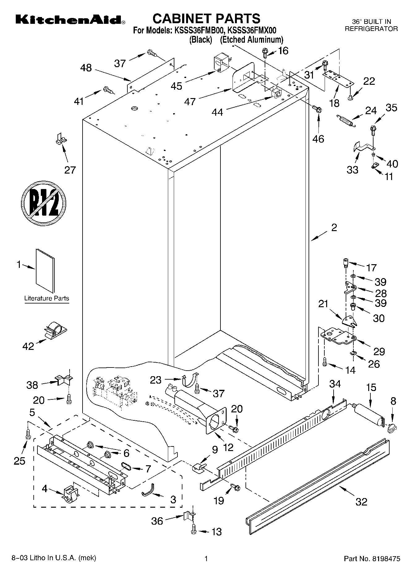 01 - CABINET PARTS