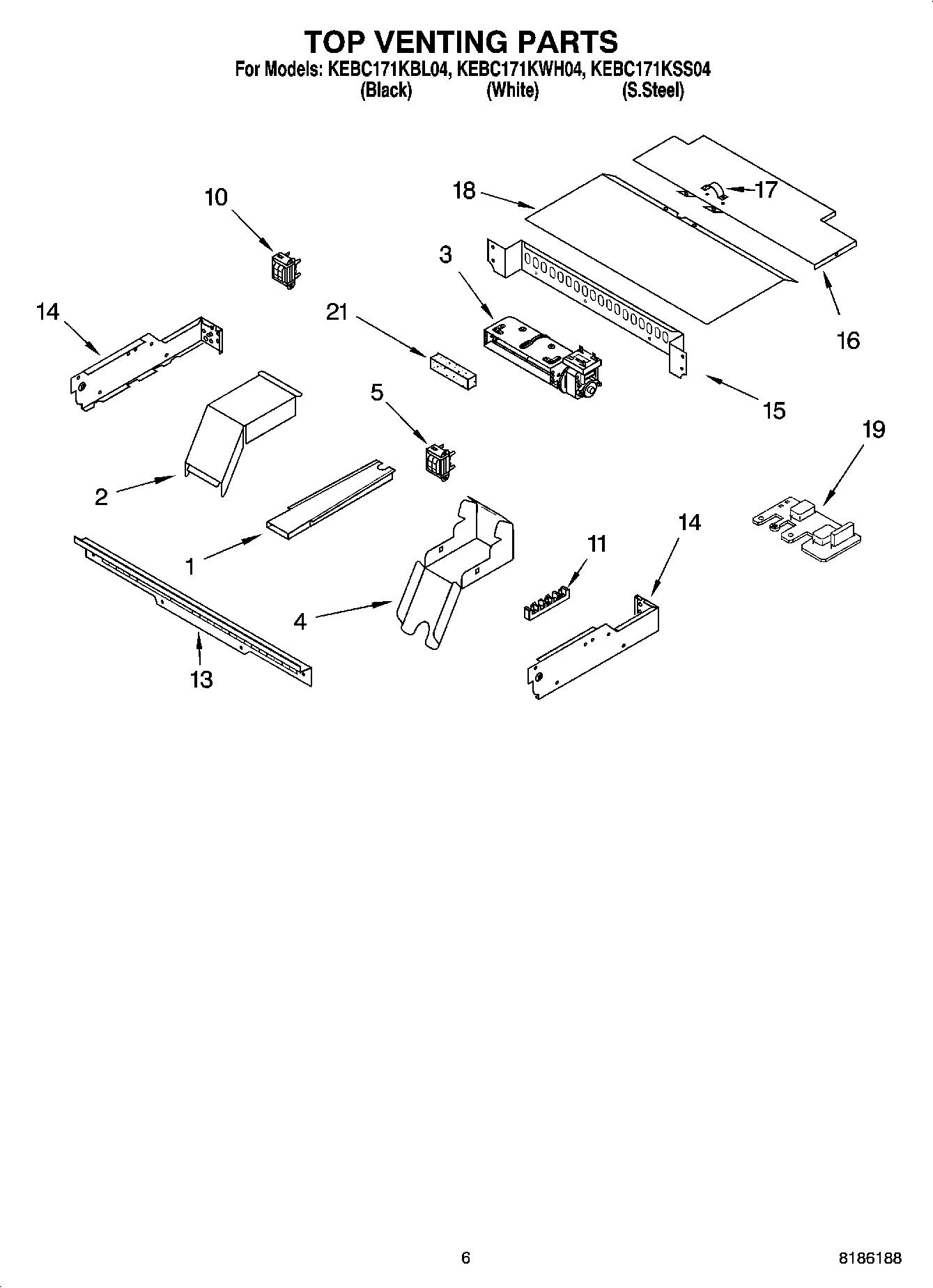 05 - TOP VENTING PARTS, OPTIONAL PARTS