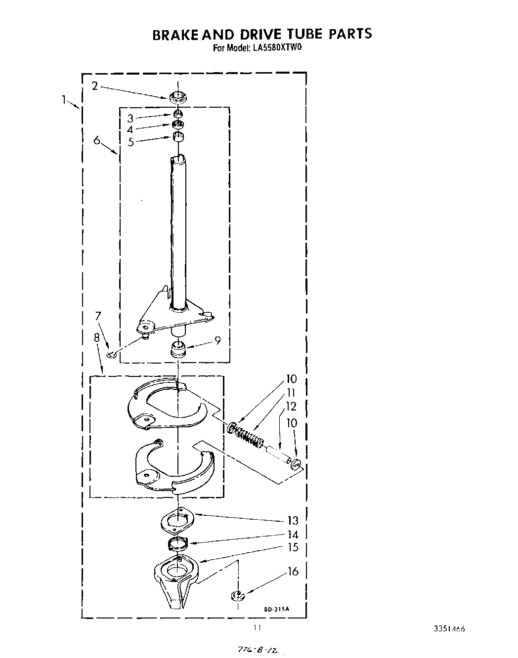 09 - BRAKE AND DRIVE TUBE