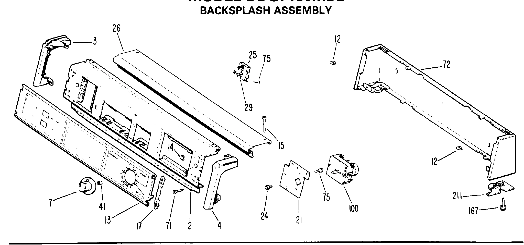 BACKSPLASH ASSEMBLY