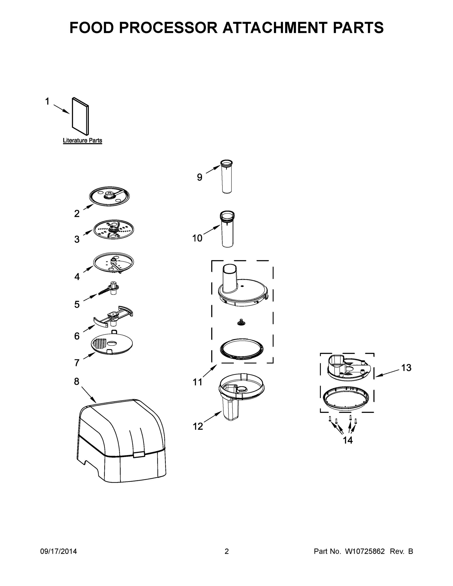 02 - FOOD PROCESSOR ATTACHMENT PARTS