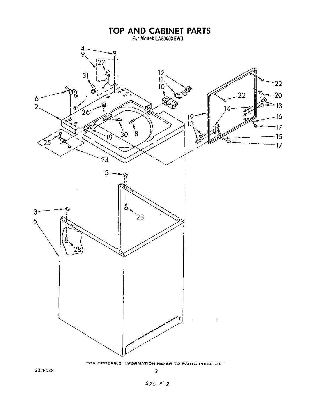02 - TOP AND CABINET , LITERATURE AND OPTIONAL