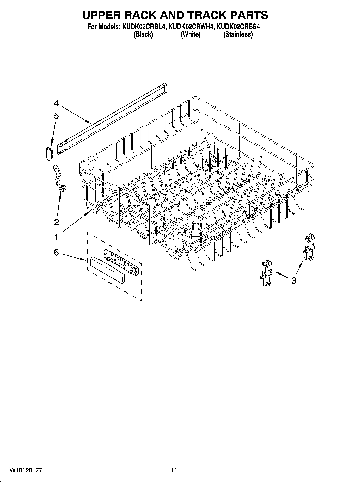 09 - UPPER RACK AND TRACK PARTS