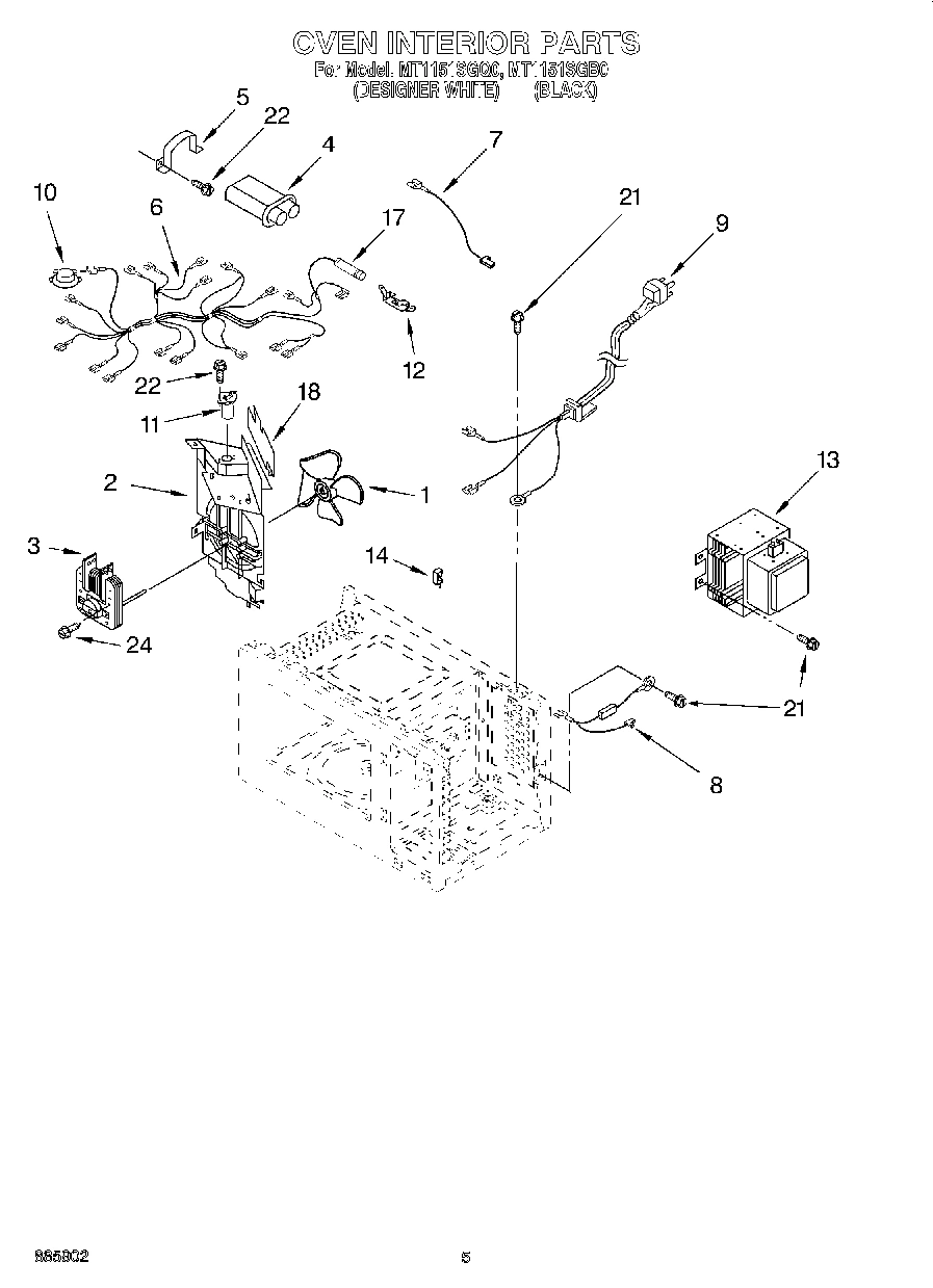 05 - OVEN INTERIOR, LITERATURE