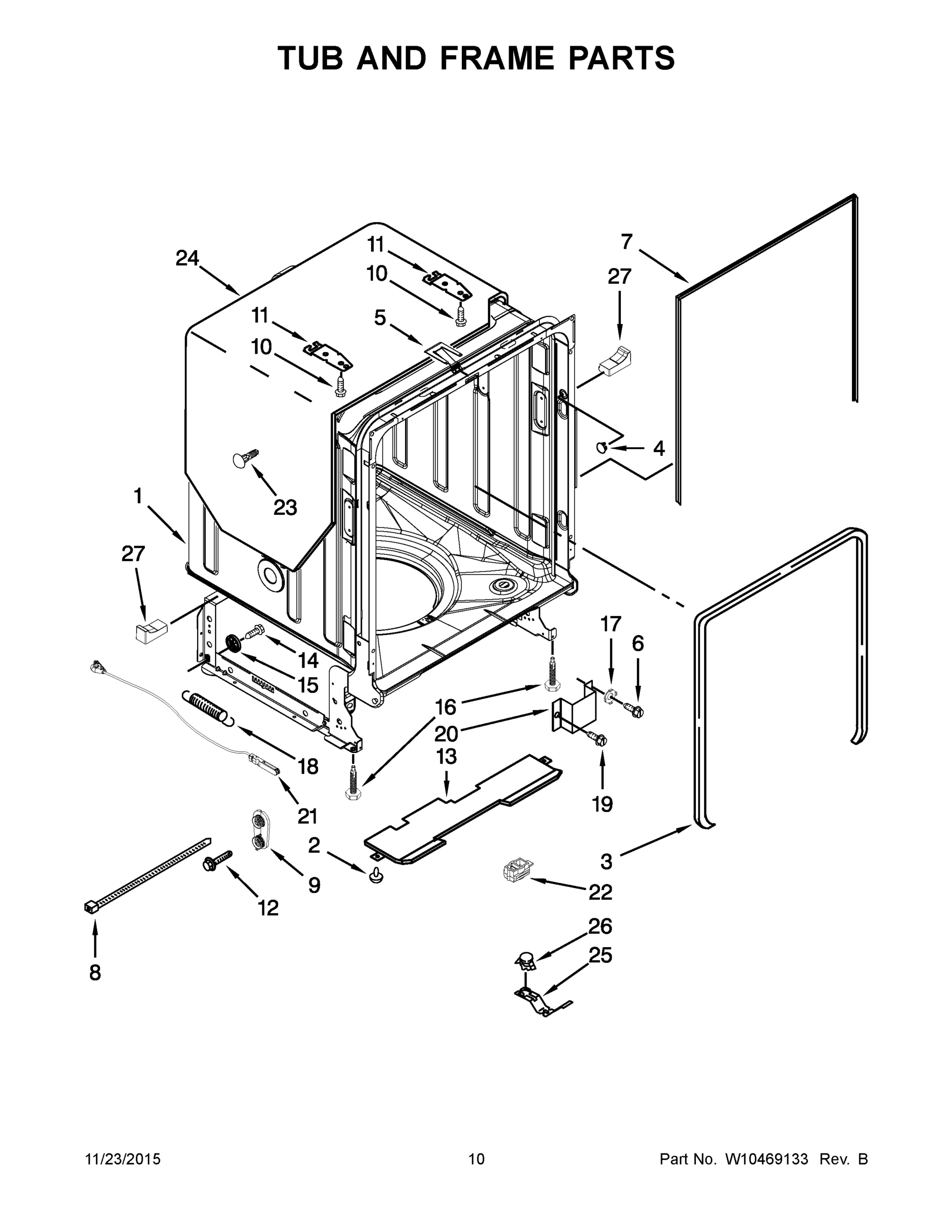 06 - TUB AND FRAME PARTS