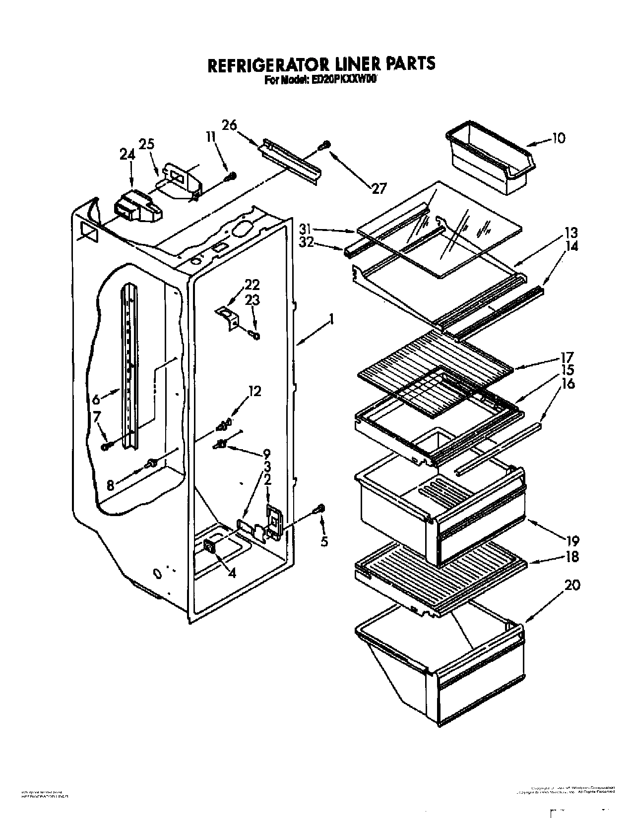 03 - REFRIGERATOR LINER