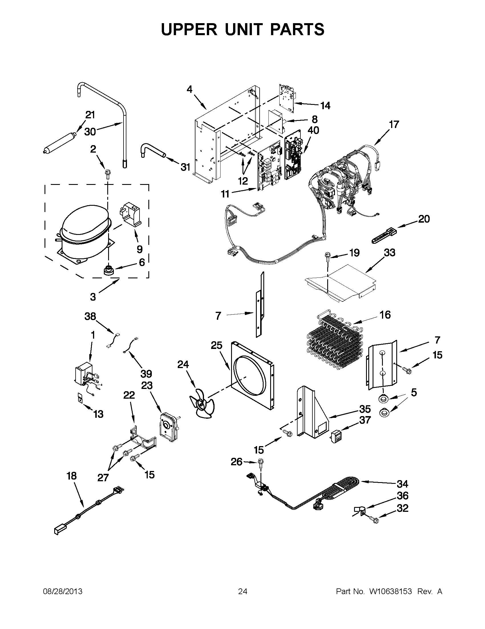 13 - UPPER UNIT PARTS