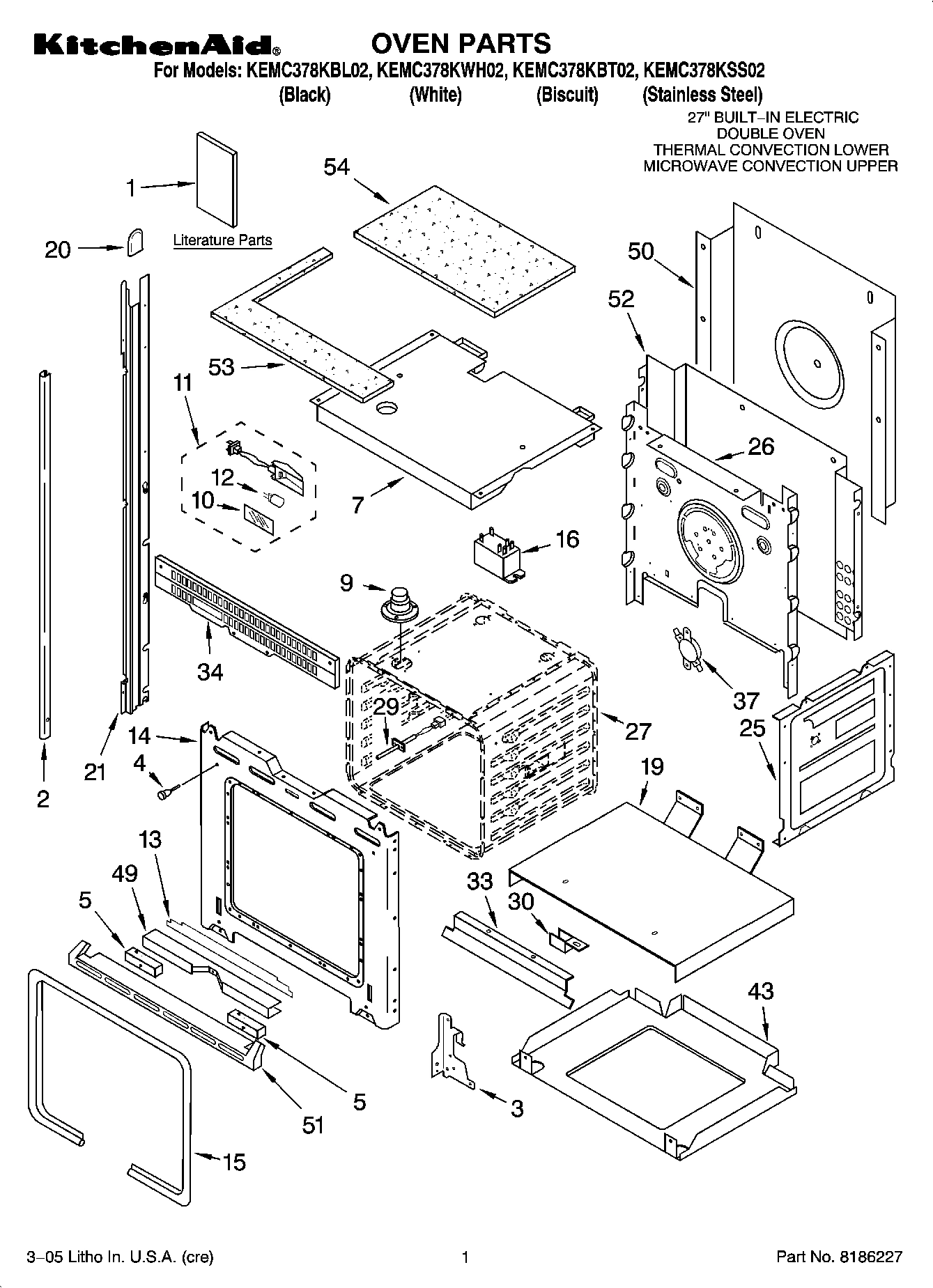 01 - OVEN PARTS