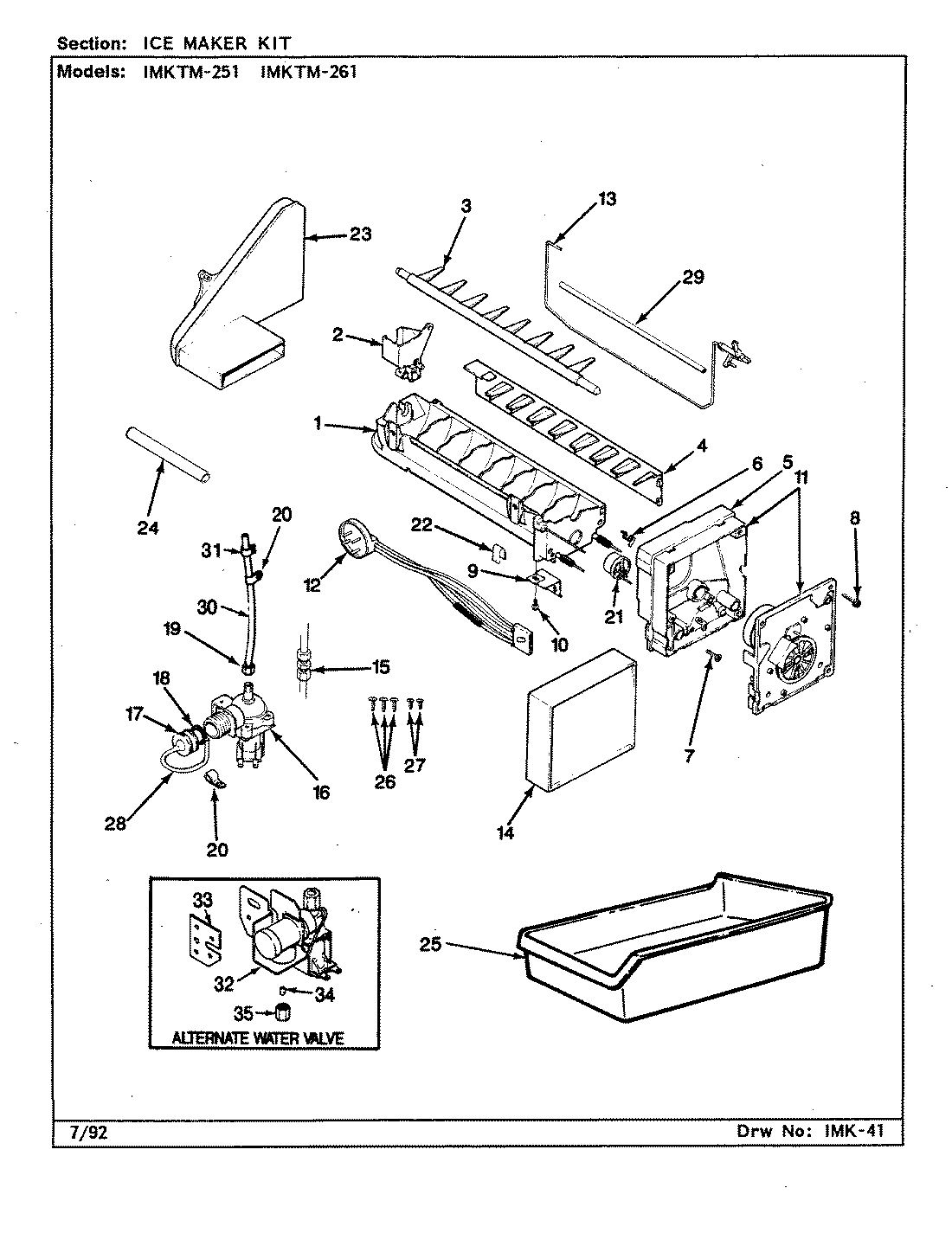 01 - ICE MAKER KIT