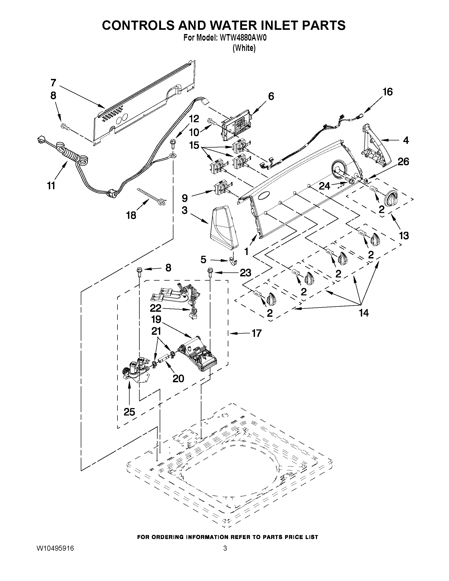 02 - CONTROLS AND WATER INLET PARTS