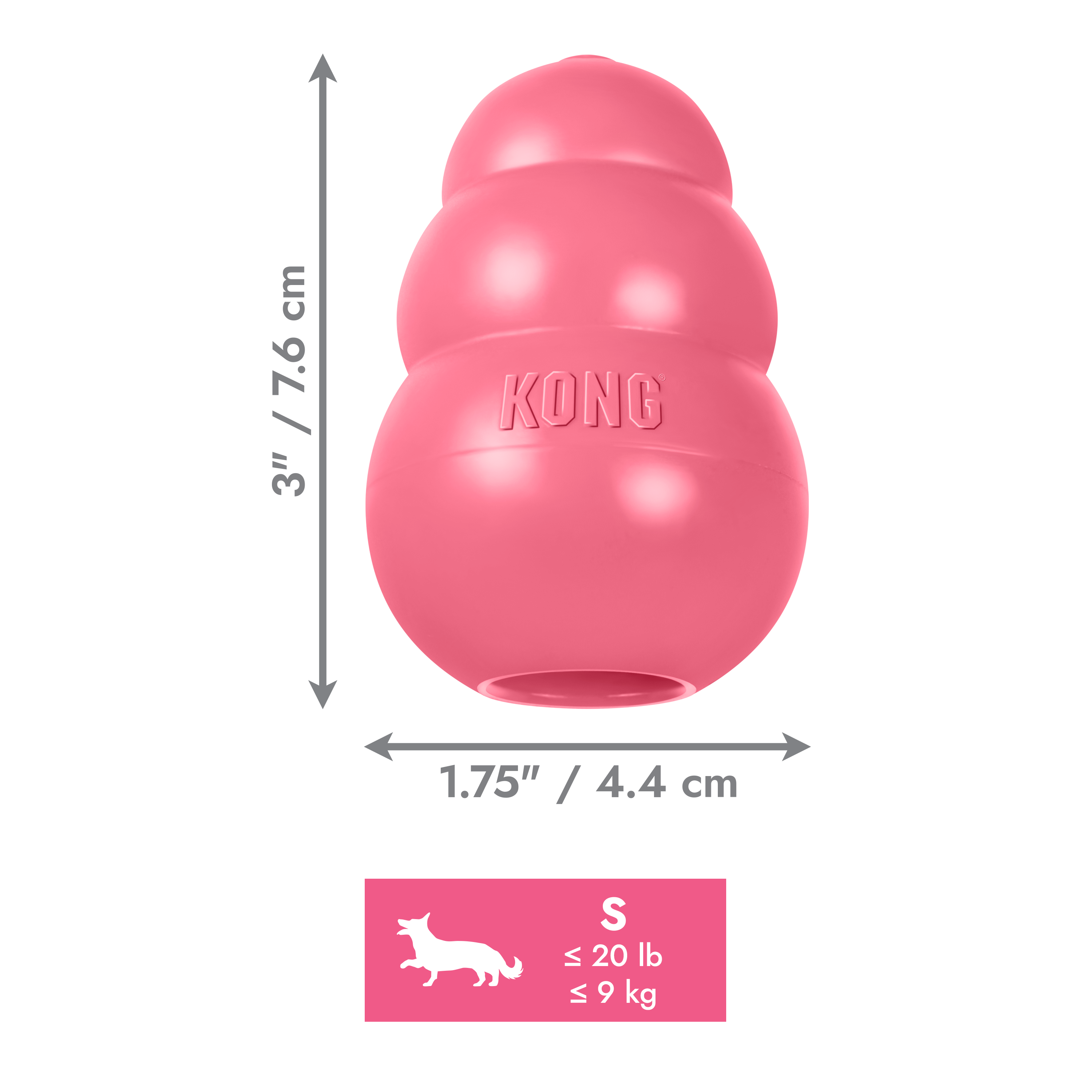 KONG Puppy Pink dimoffpack product image