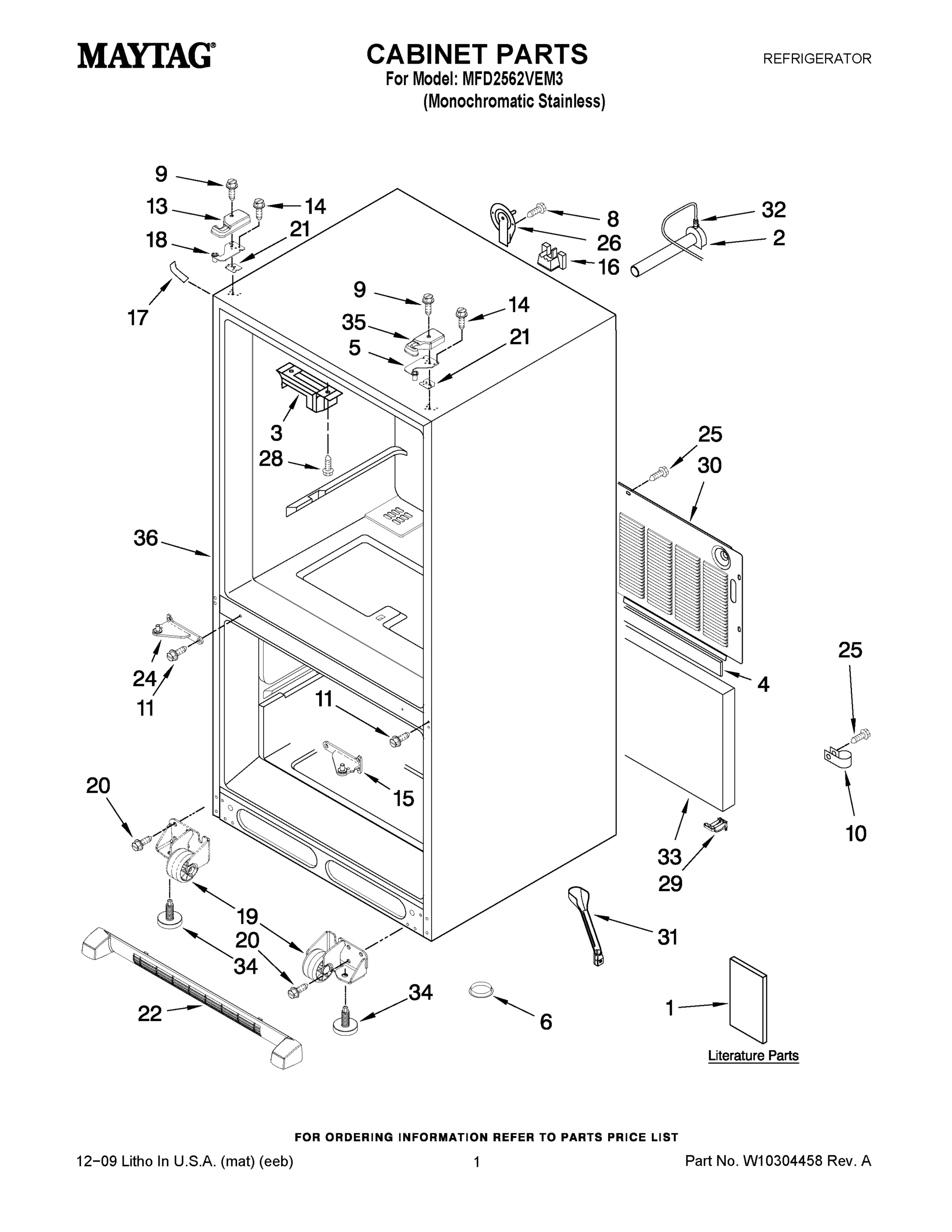 01 - CABINET PARTS