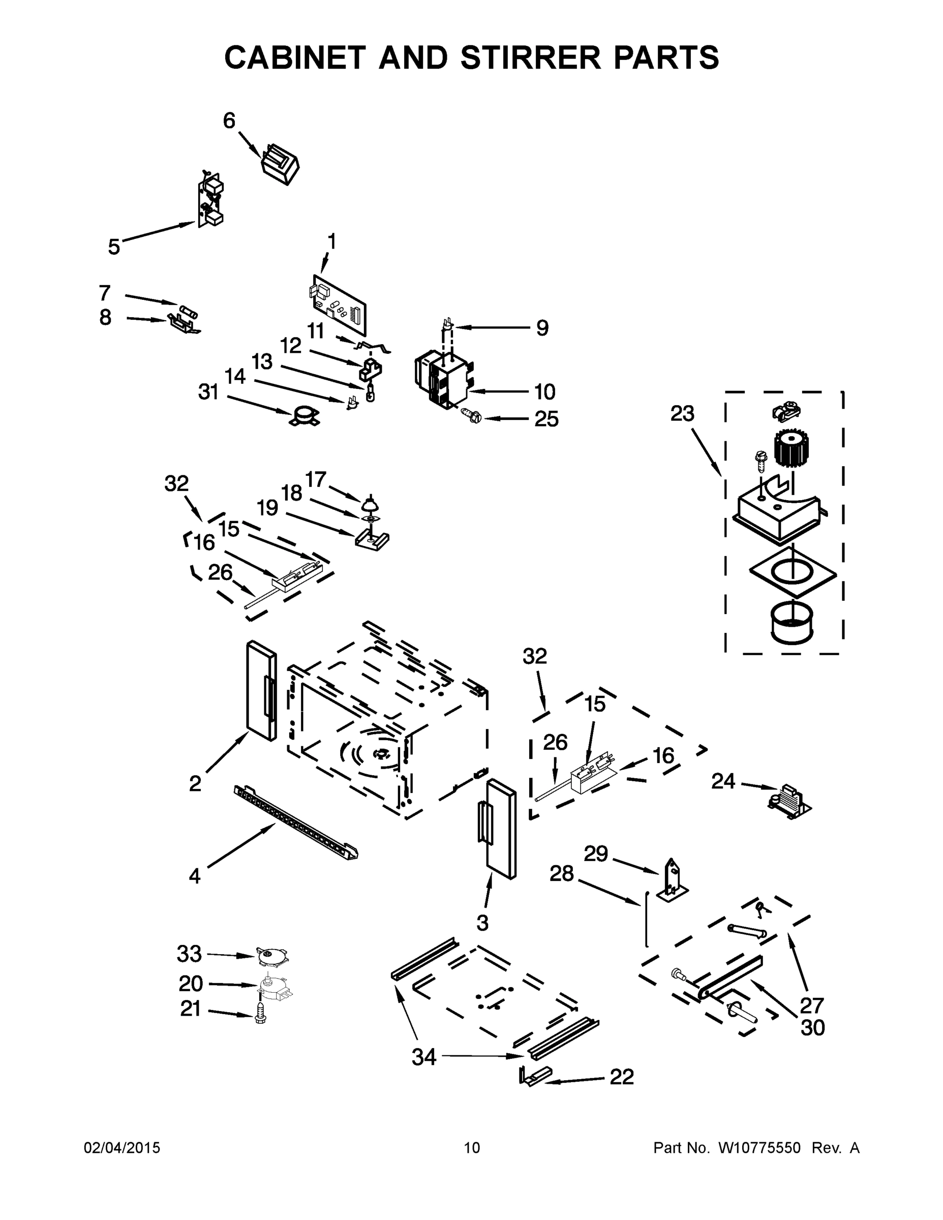 06 - CABINET AND STIRRER PARTS