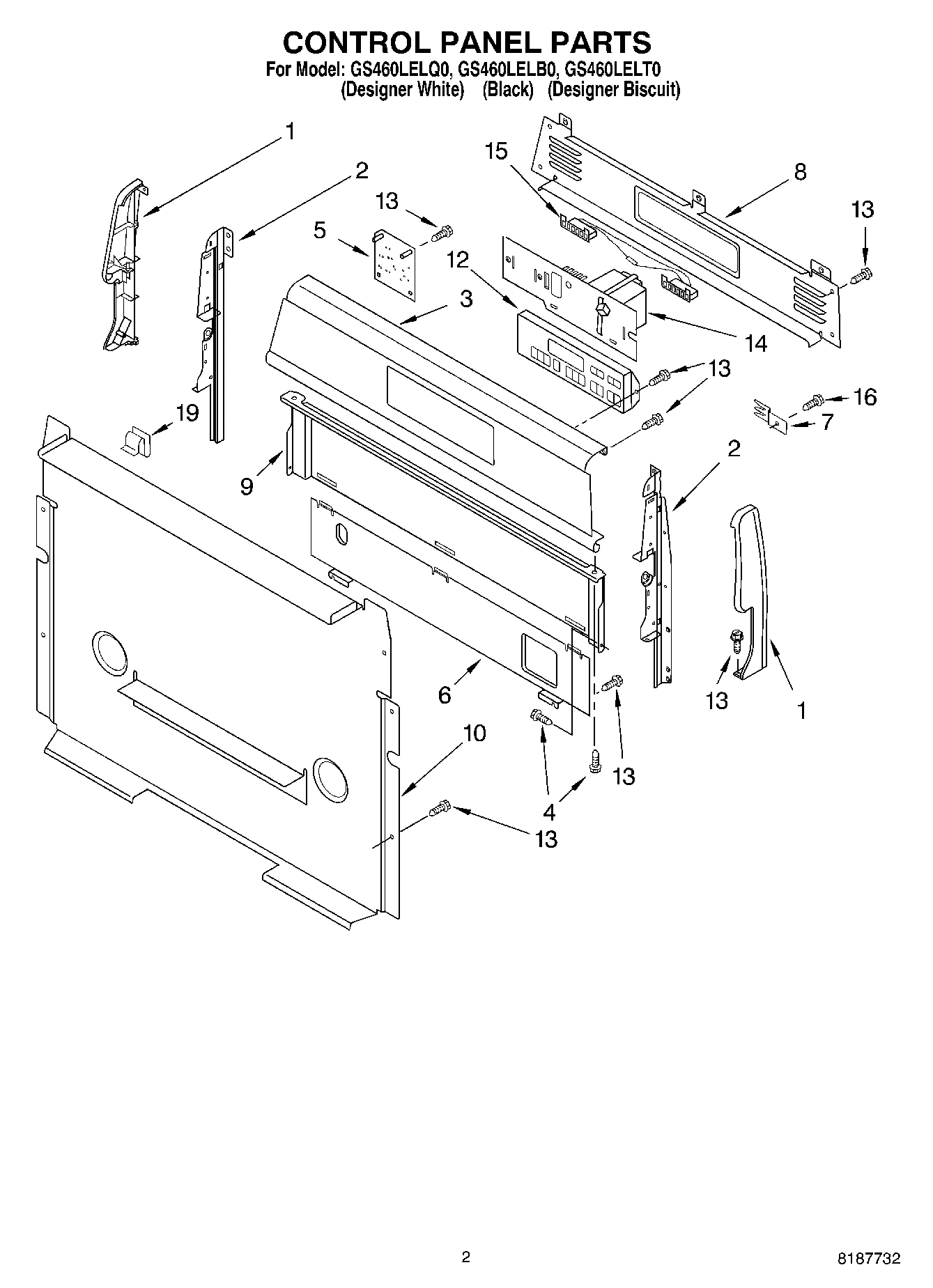 02 - CONTROL PANEL PARTS