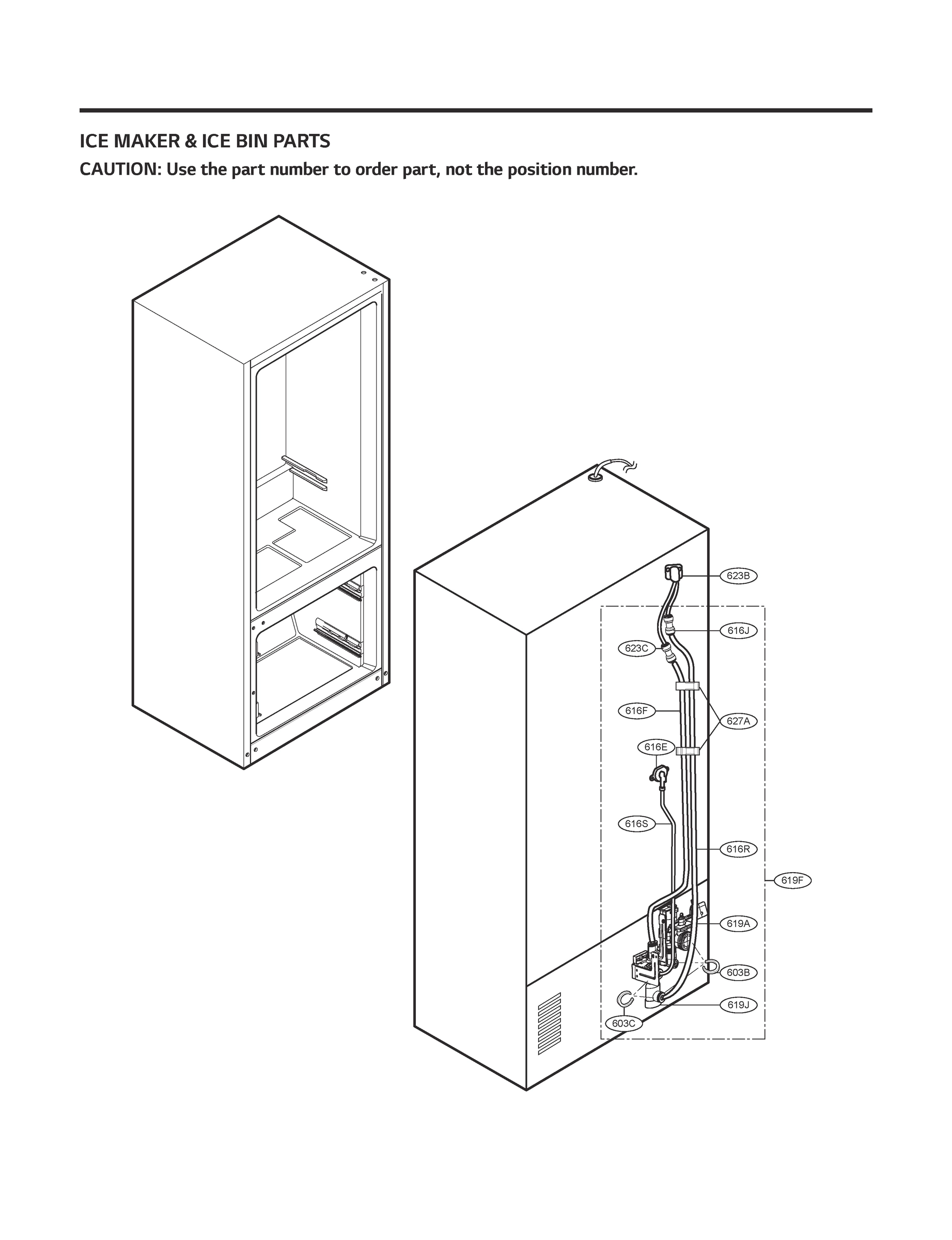 ICE MAKER & ICE BIN PARTS