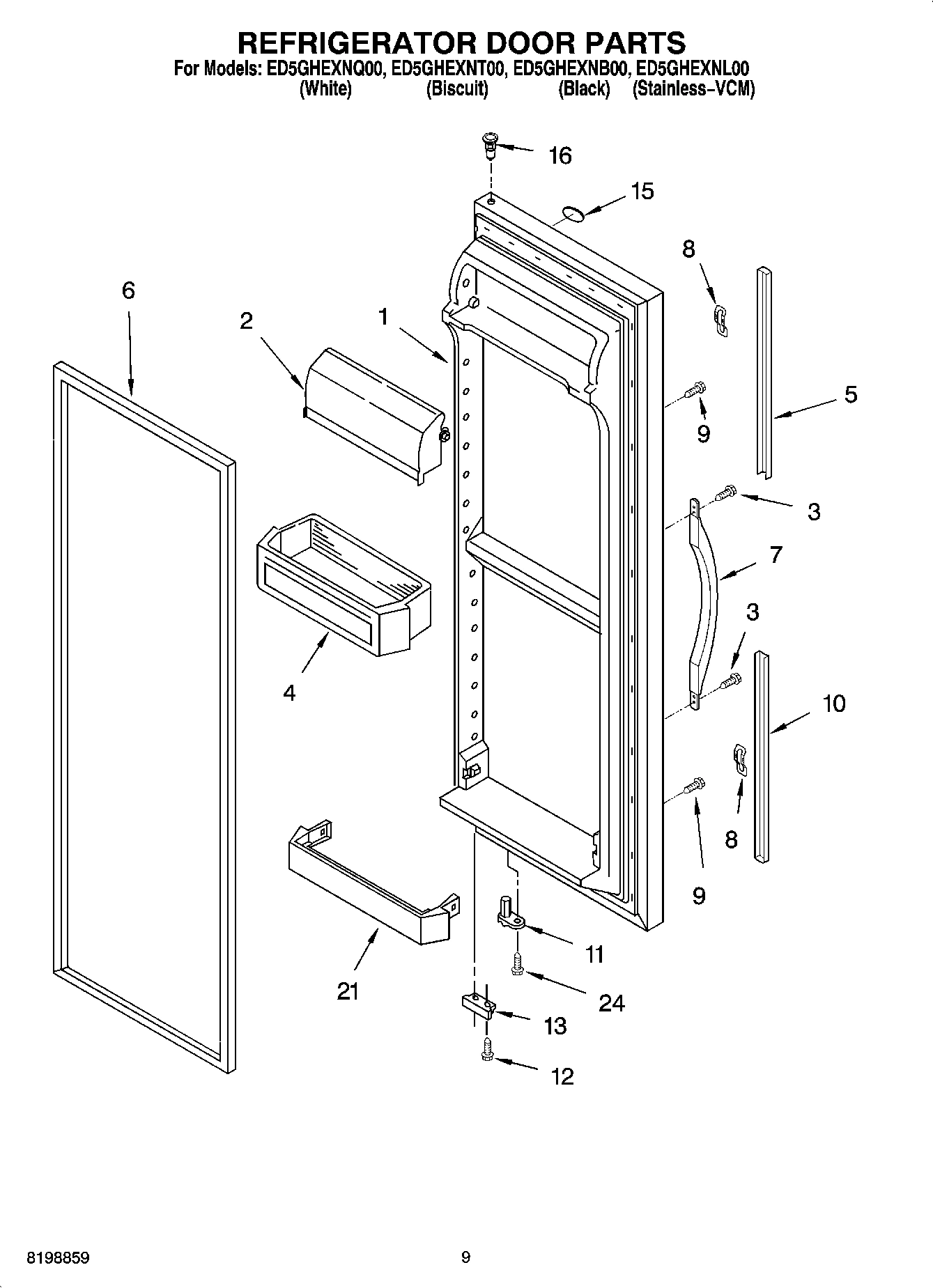 06 - REFRIGERATOR DOOR PARTS