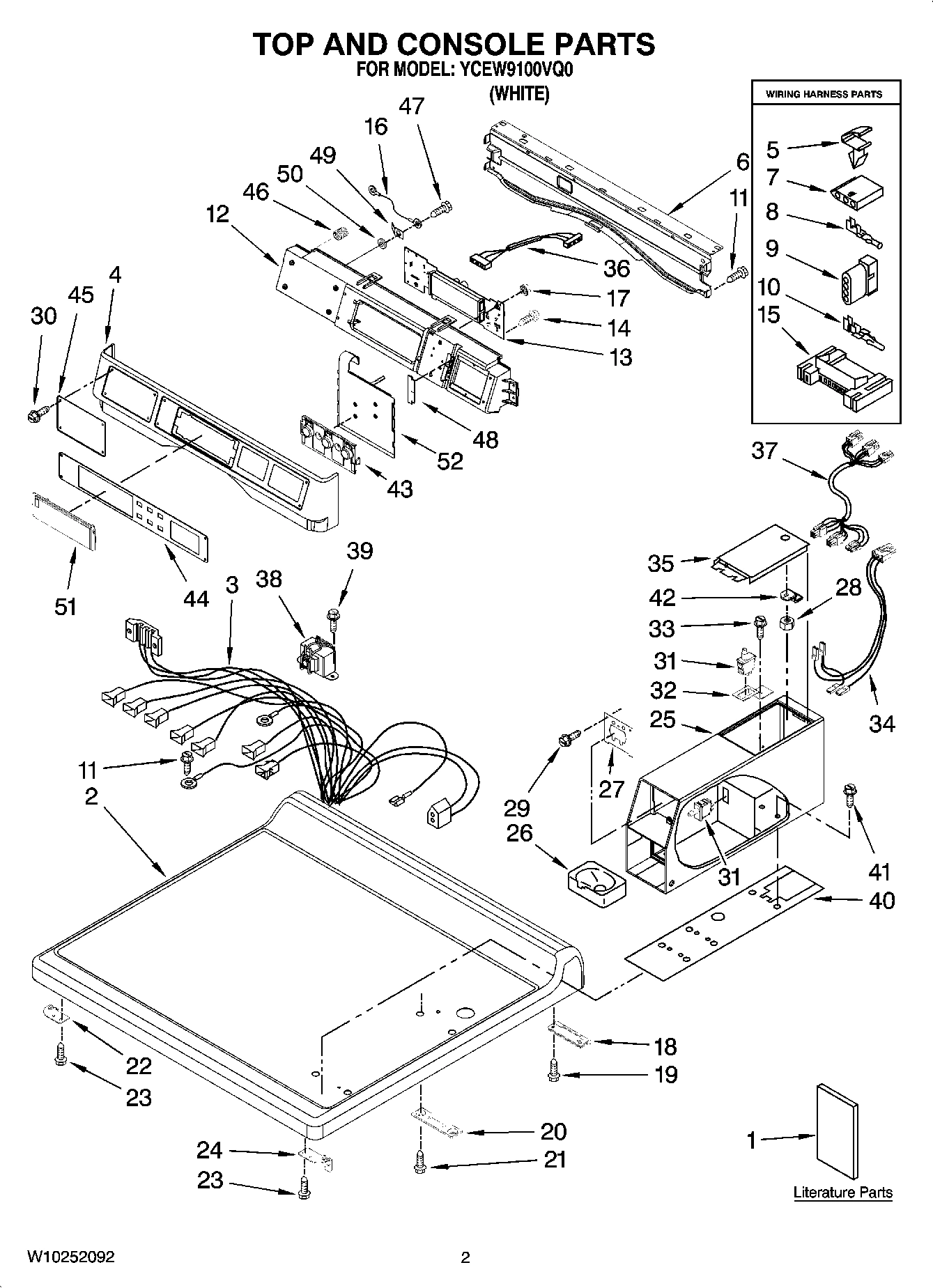 01 - TOP AND CONSOLE PARTS