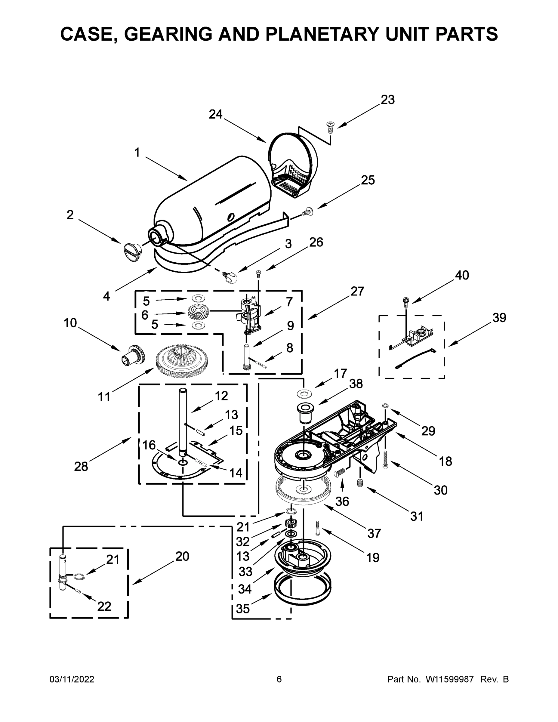 04 - CASE, GEARING AND PLANETARY UNIT PARTS