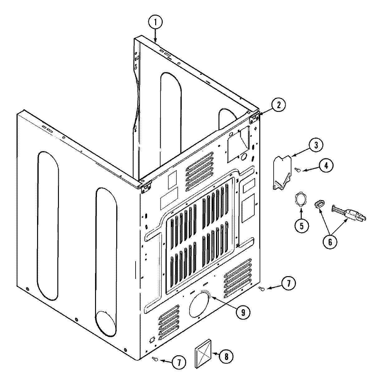 03 - CABINET-REAR (MDG3000AXQ/AWQ)