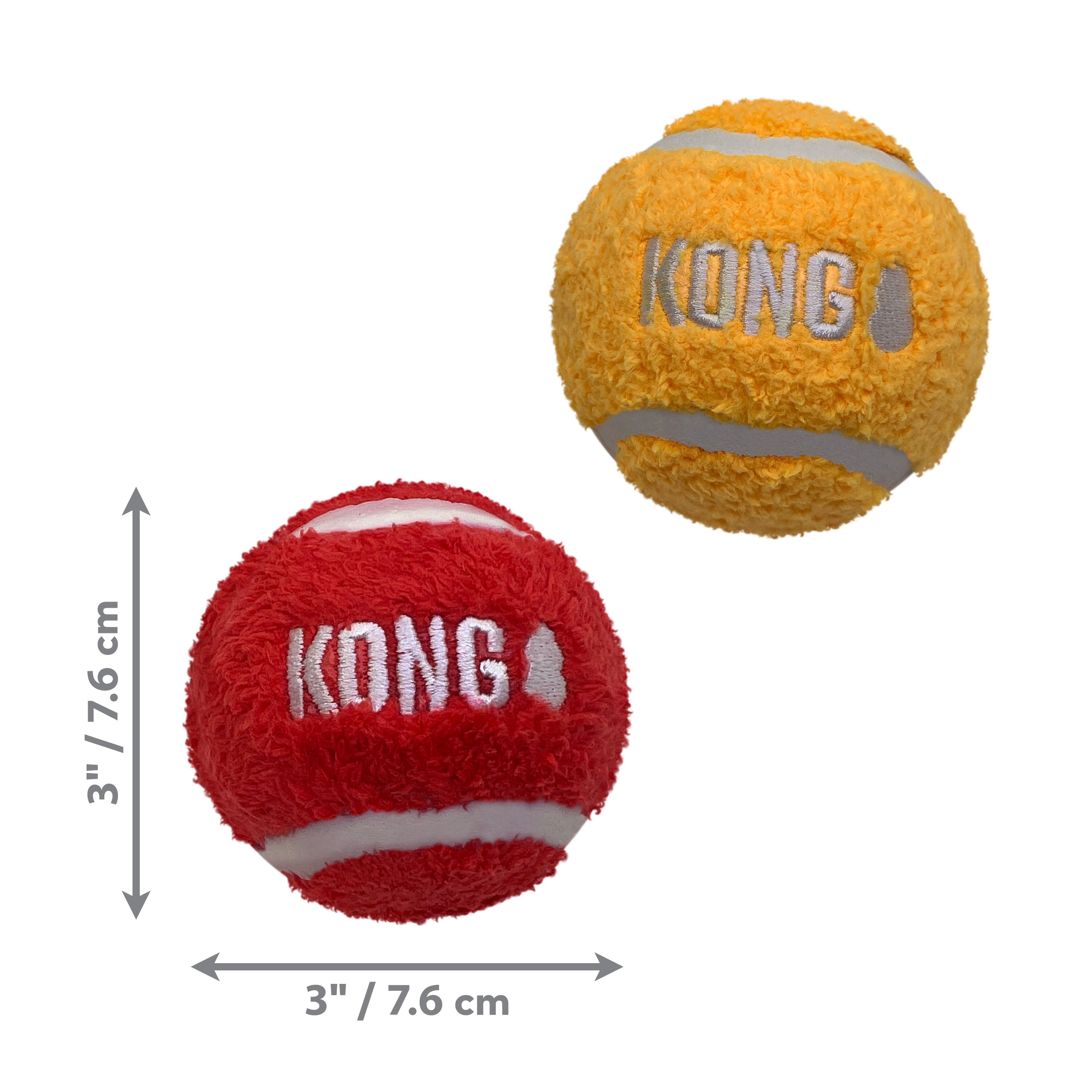 KONG Sport Softies Ball 2-Pk Assorted Dog Toy