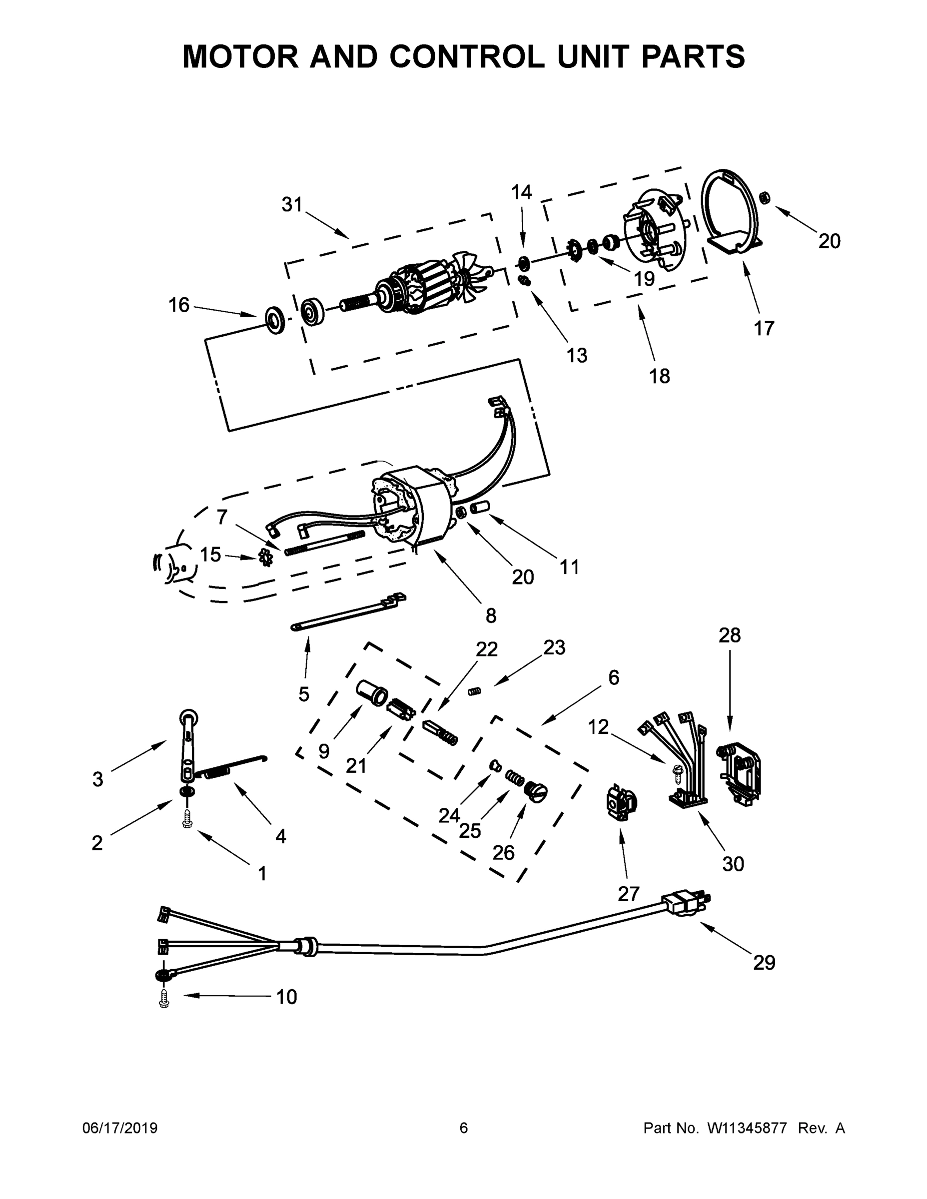04 - MOTOR AND CONTROL UNIT PARTS