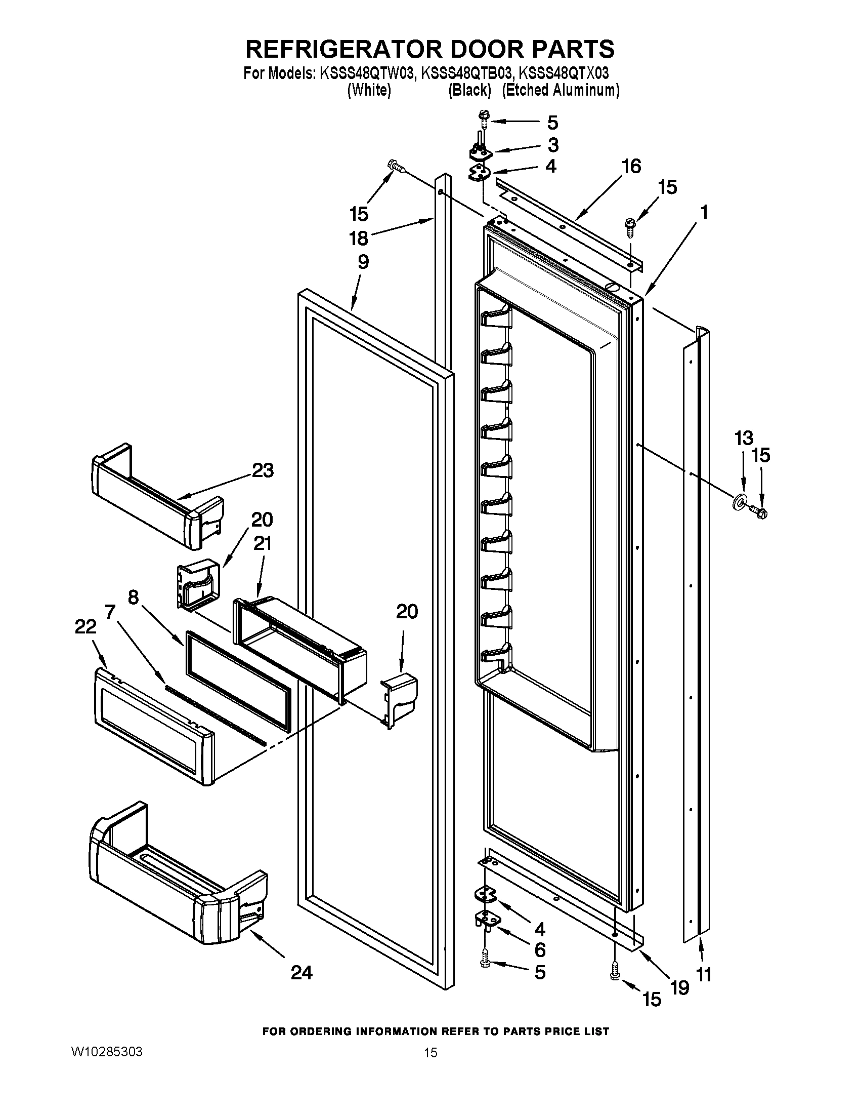 10 - REFRIGERATOR DOOR PARTS